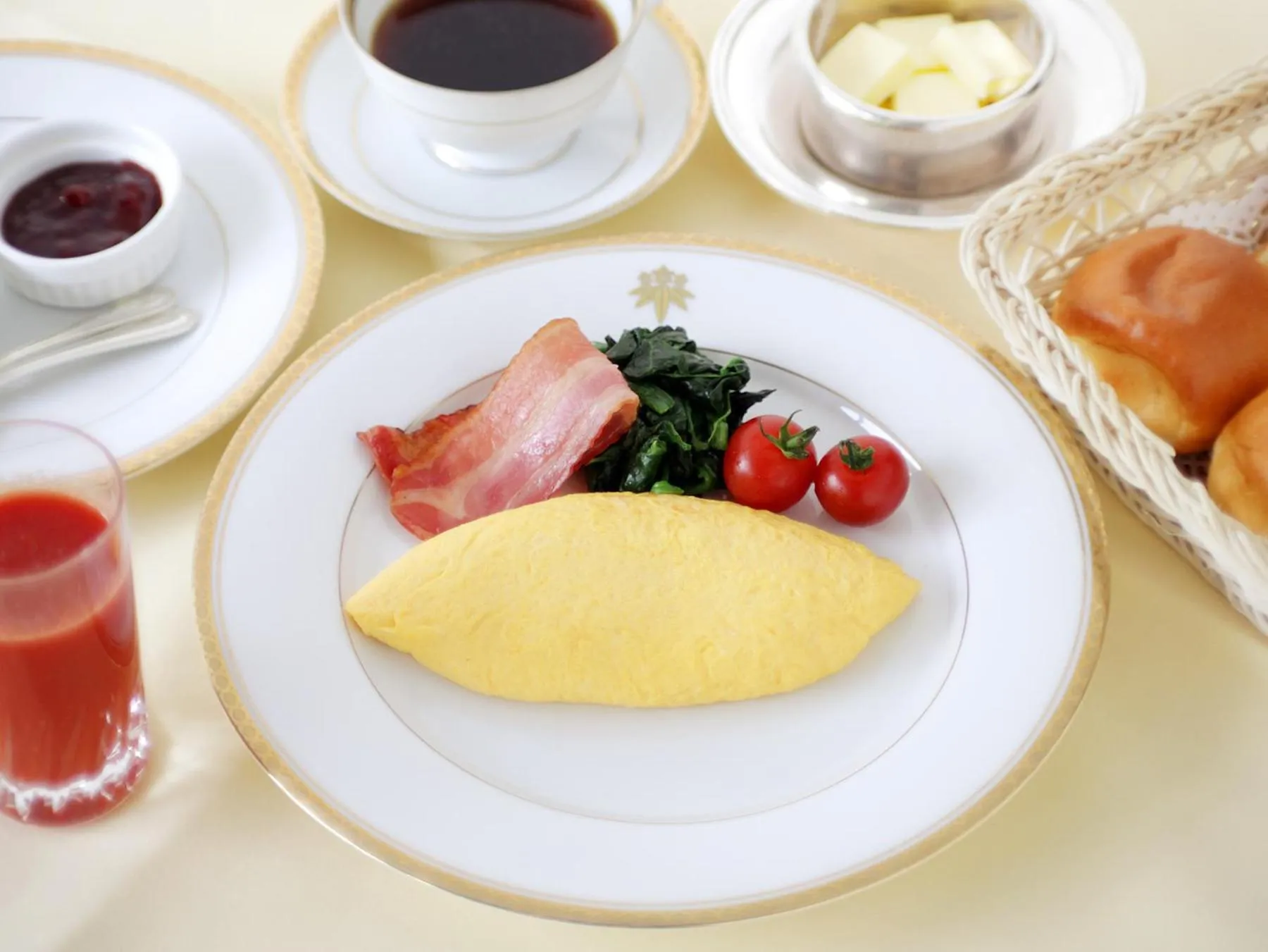 American breakfast in Nikko Kanaya Hotel