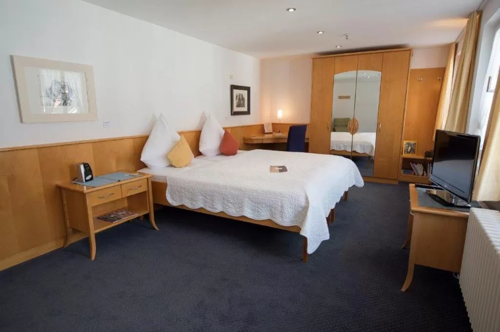 Bed in Hotel-Restaurant Anne-Sophie