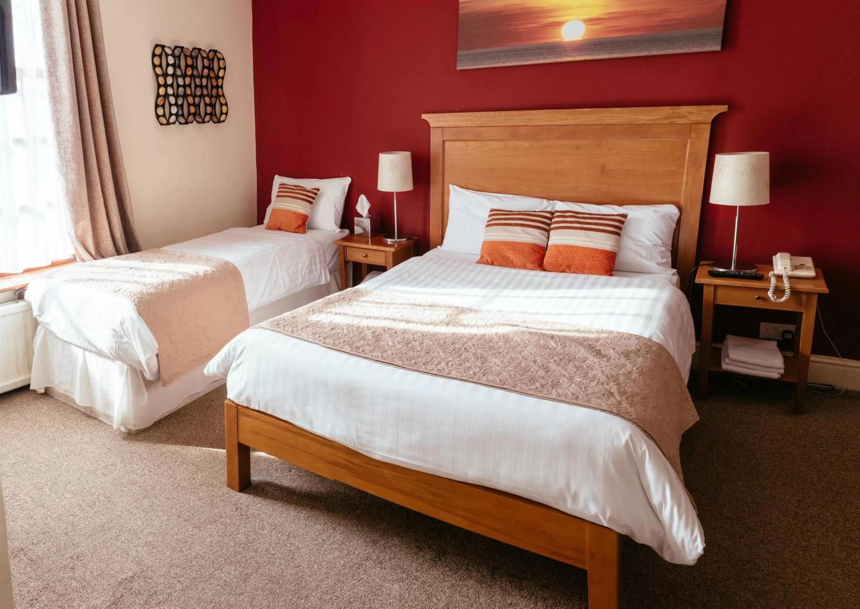 Bedroom, Bed in Pymgate Lodge Hotel Manchester Airport