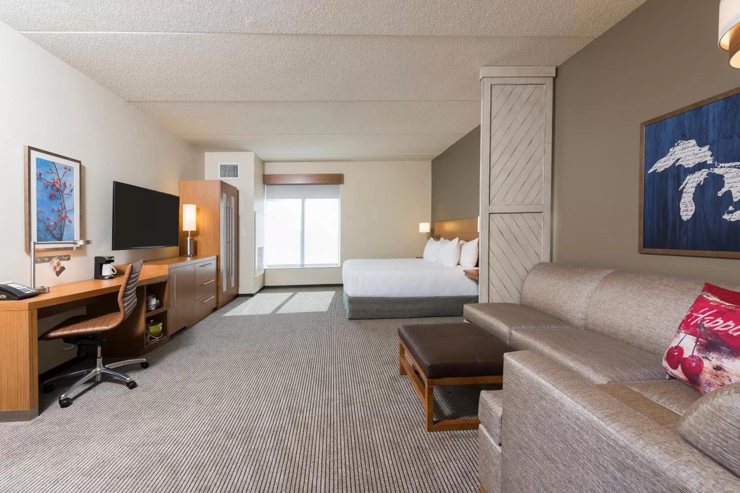 King Room with Sofa Bed and Accessible Tub - Disability Access in Hyatt Place Ann Arbor