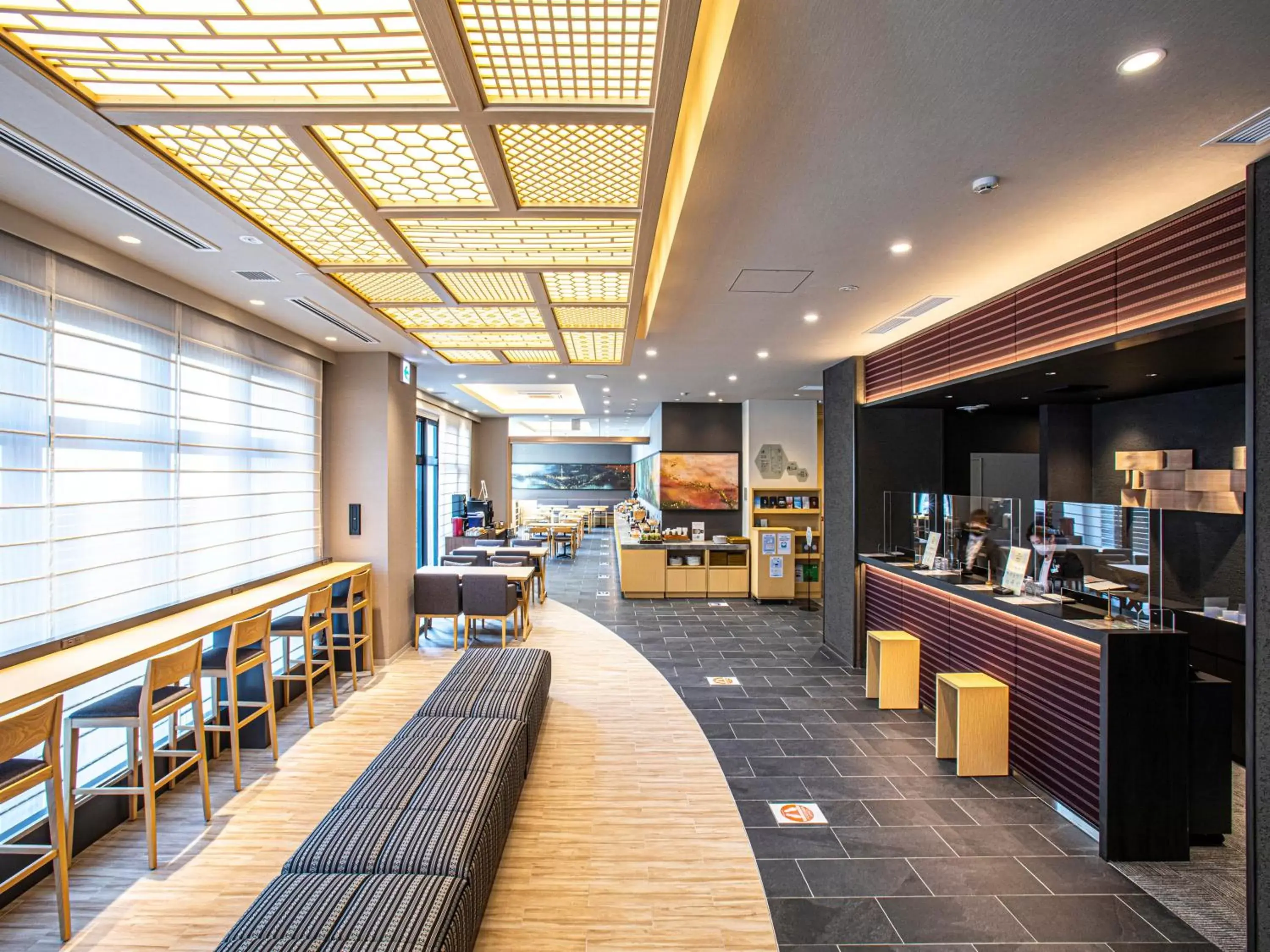 Lobby or reception, Restaurant/Places to Eat in Hotel Torifito Hakata Gion