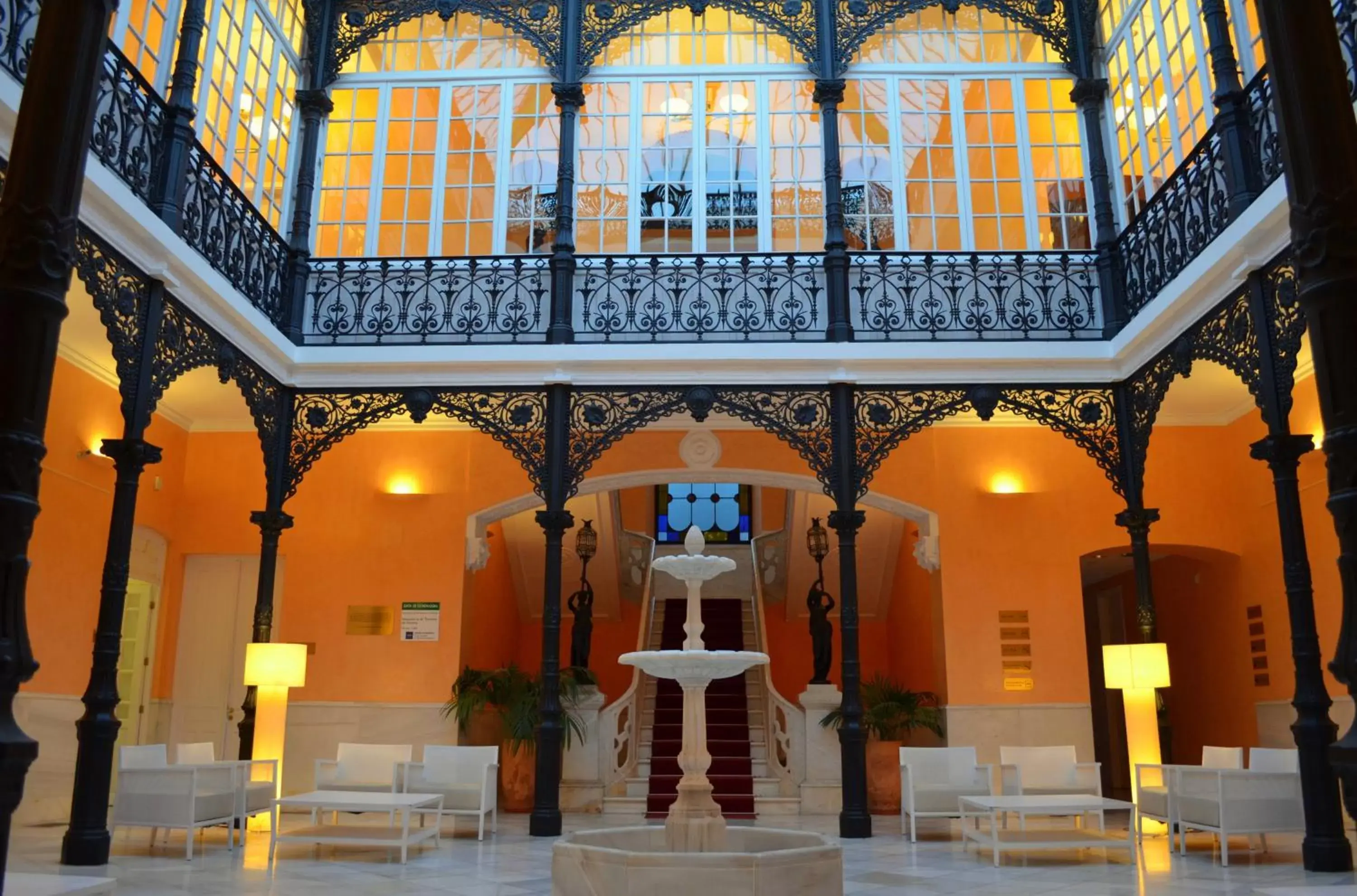 Lobby or reception in Hospedería Mirador de Llerena