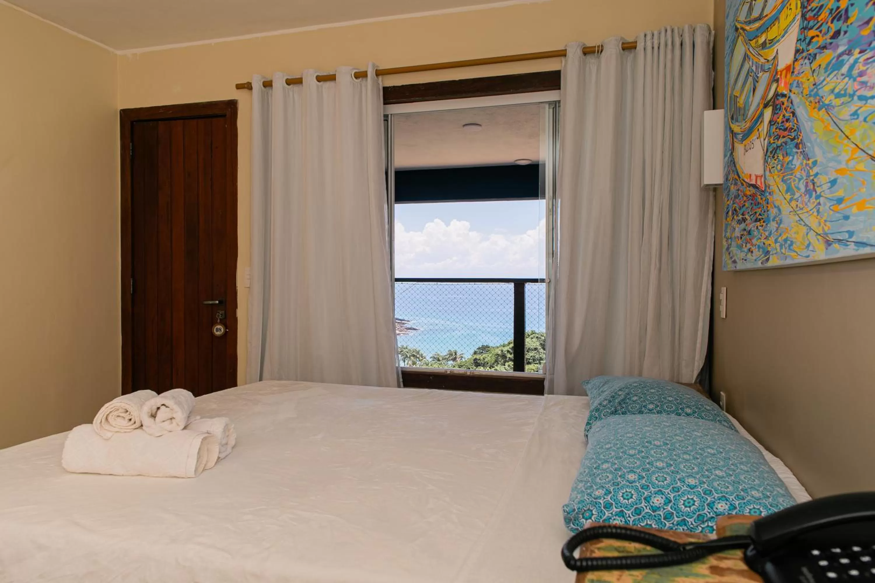 Bed in Pousada La Dolce Vita