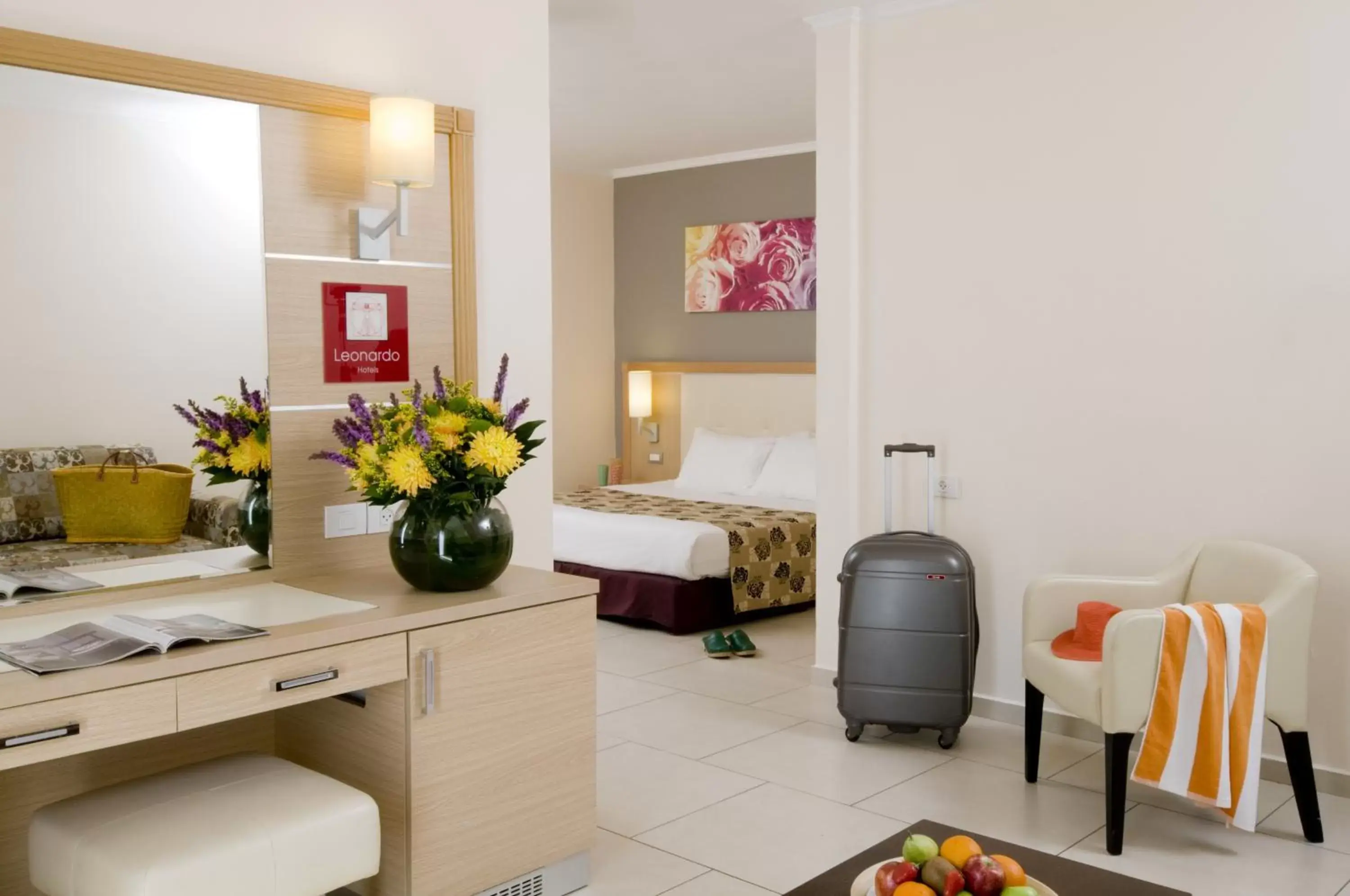 Seating area, Bed in Leonardo Royal Resort Eilat Seating area, Bed in Leonardo Royal Resort Eilat