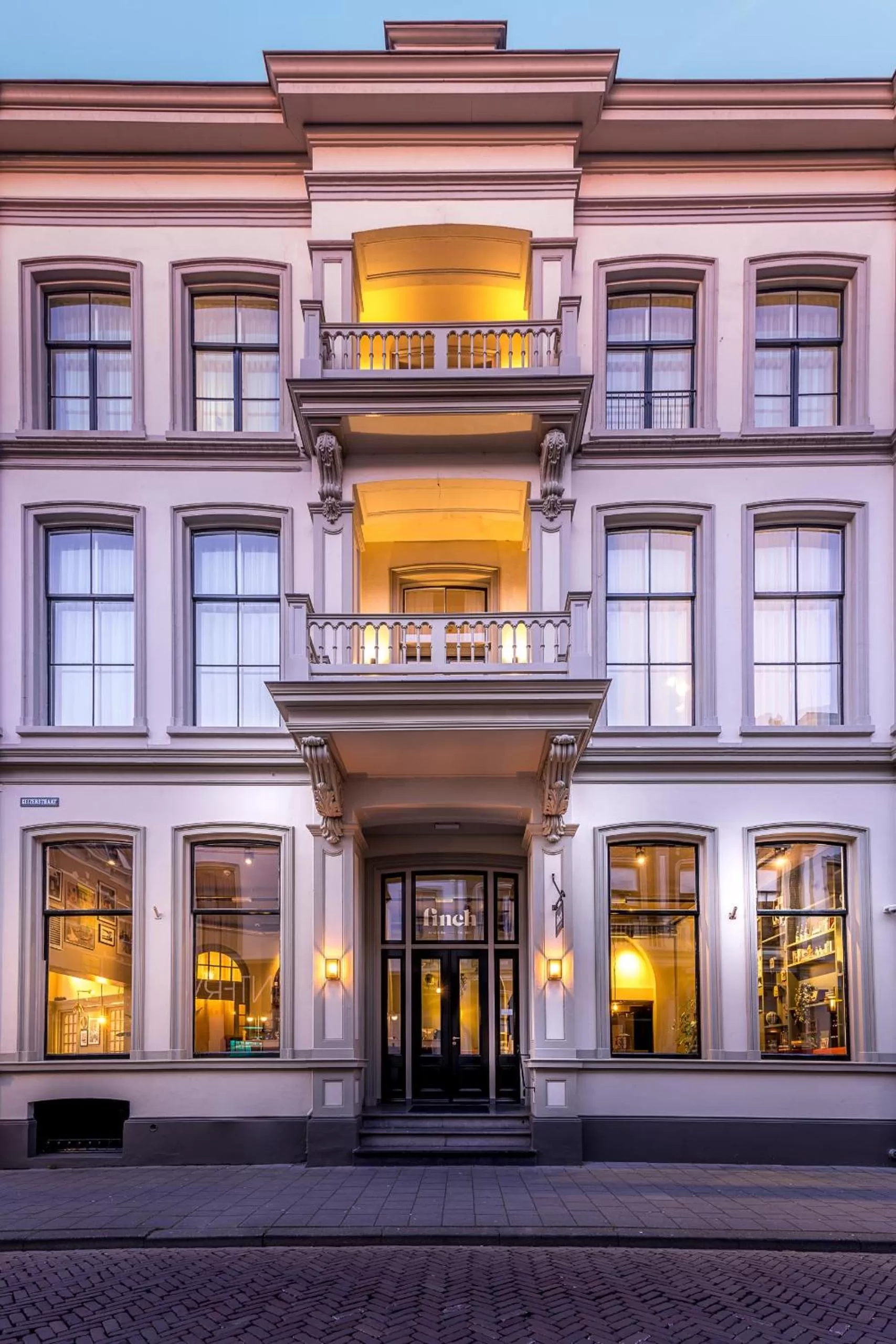Property building in FINCH Boutique Hotel, downtown