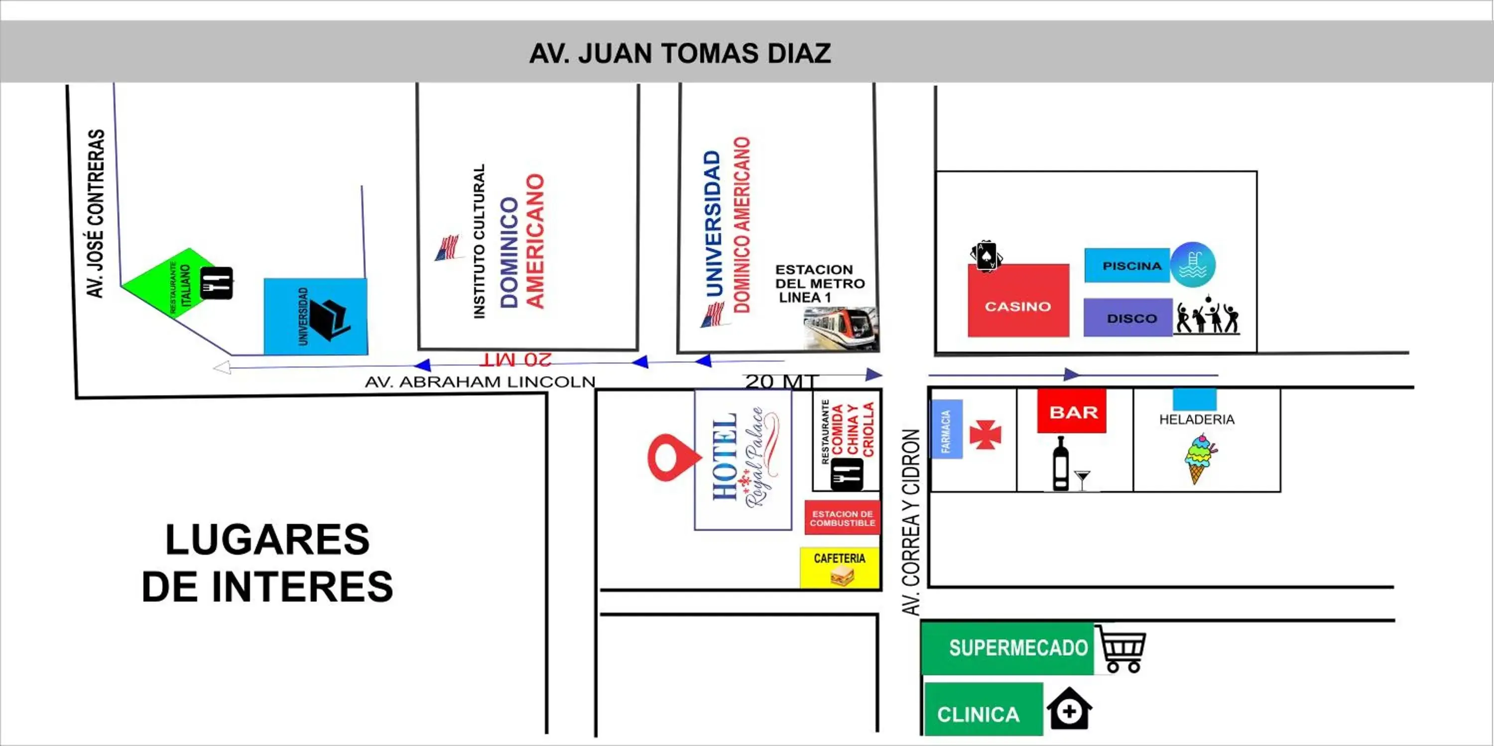 Nearby landmark, Floor Plan in Royal Palace Hotel