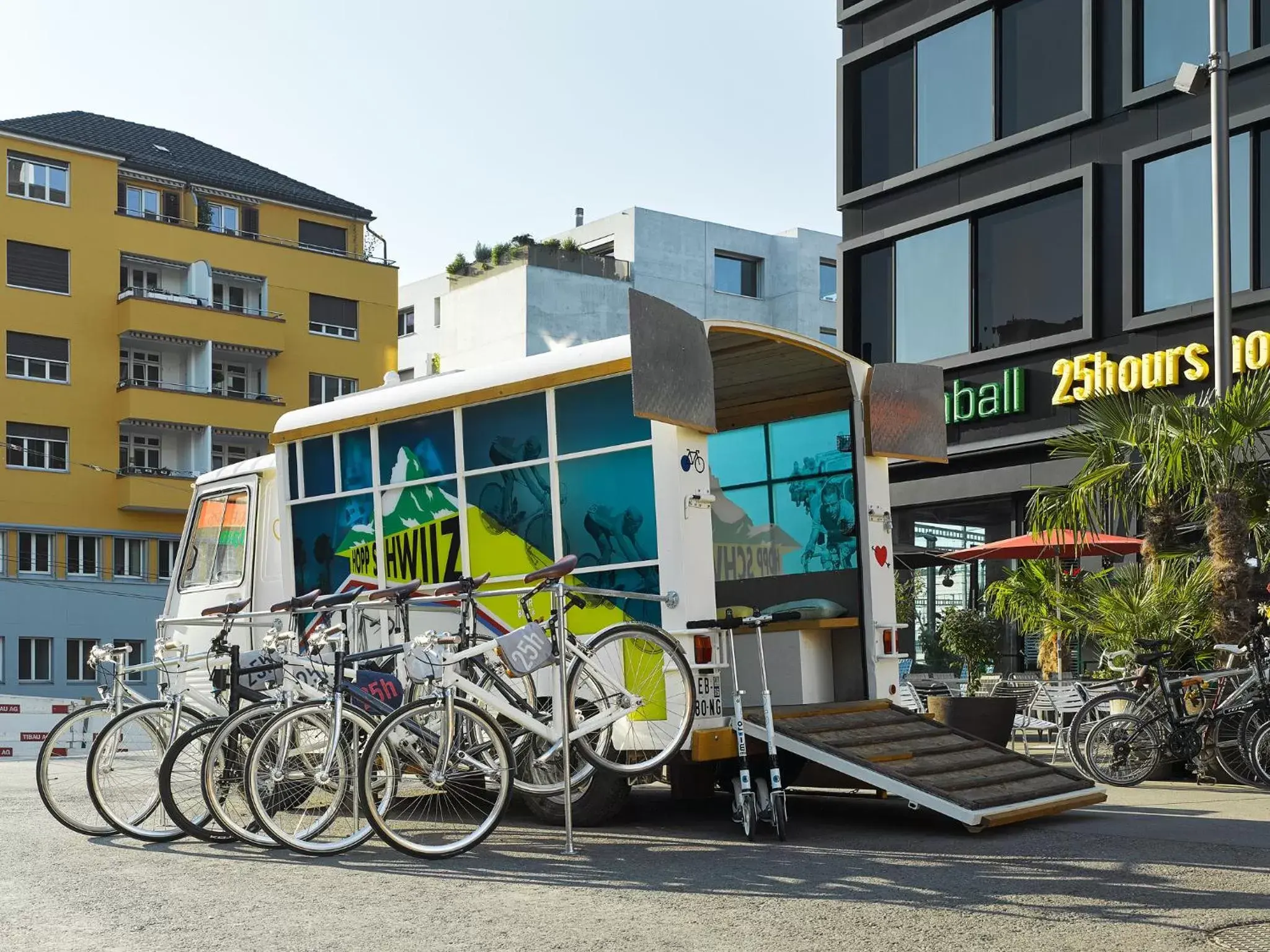 Cycling, Property Building in 25hours Hotel Langstrasse