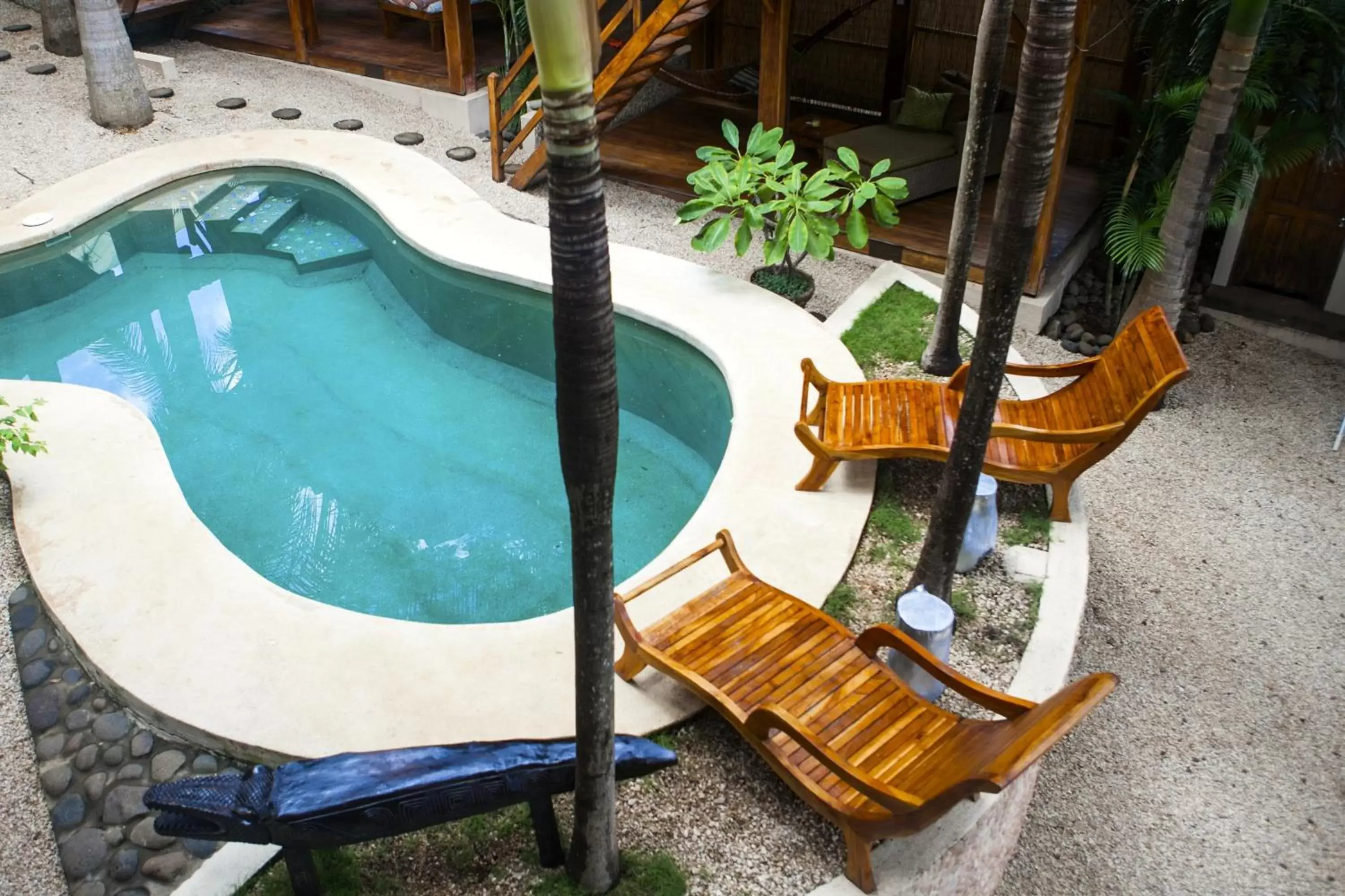 Bird's eye view, Pool View in The Beach Bungalows - Digital Nomad Friendly - Adults Only