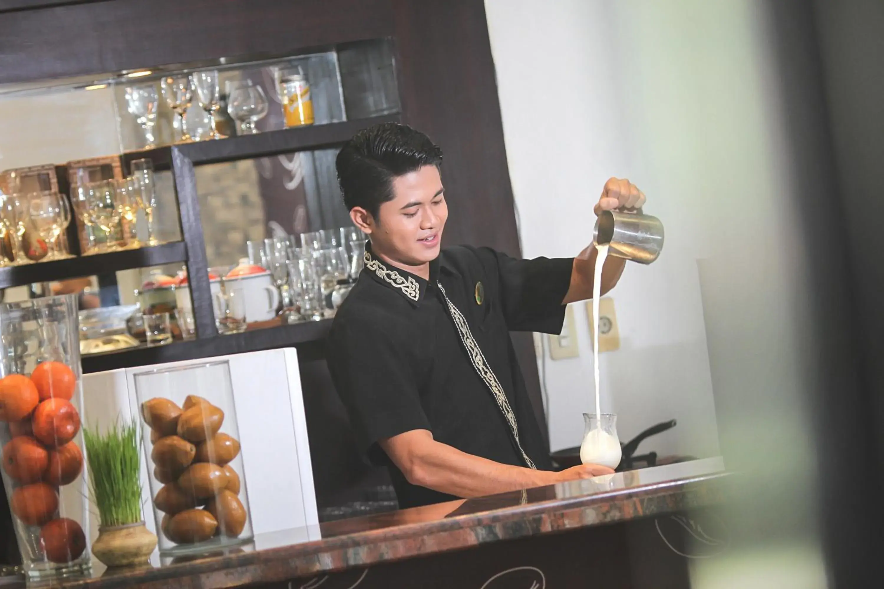 Lounge or bar, Staff in Hotel Santika Cirebon