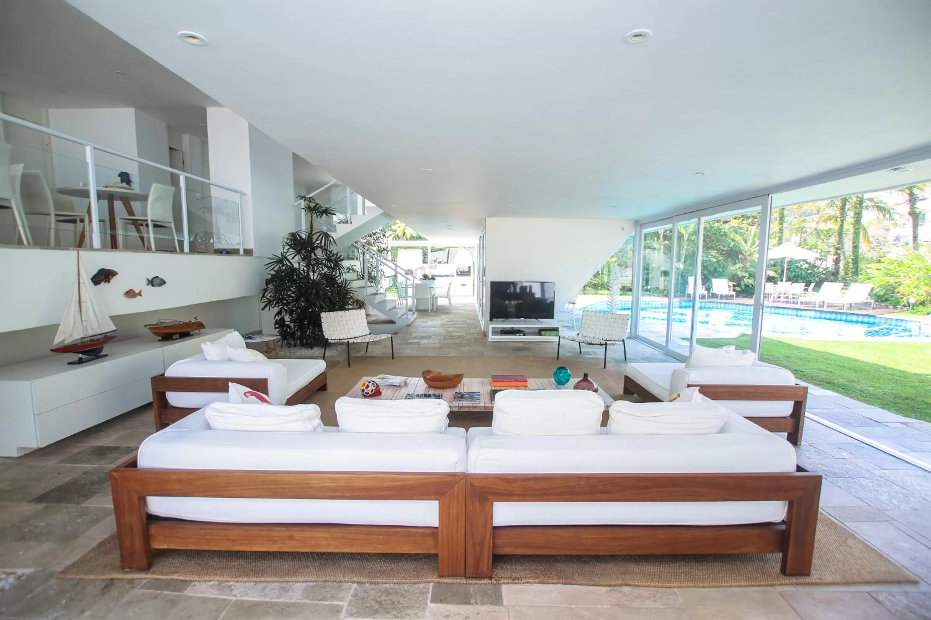 Seating area in Guest House Guarujá Hotel Boutique