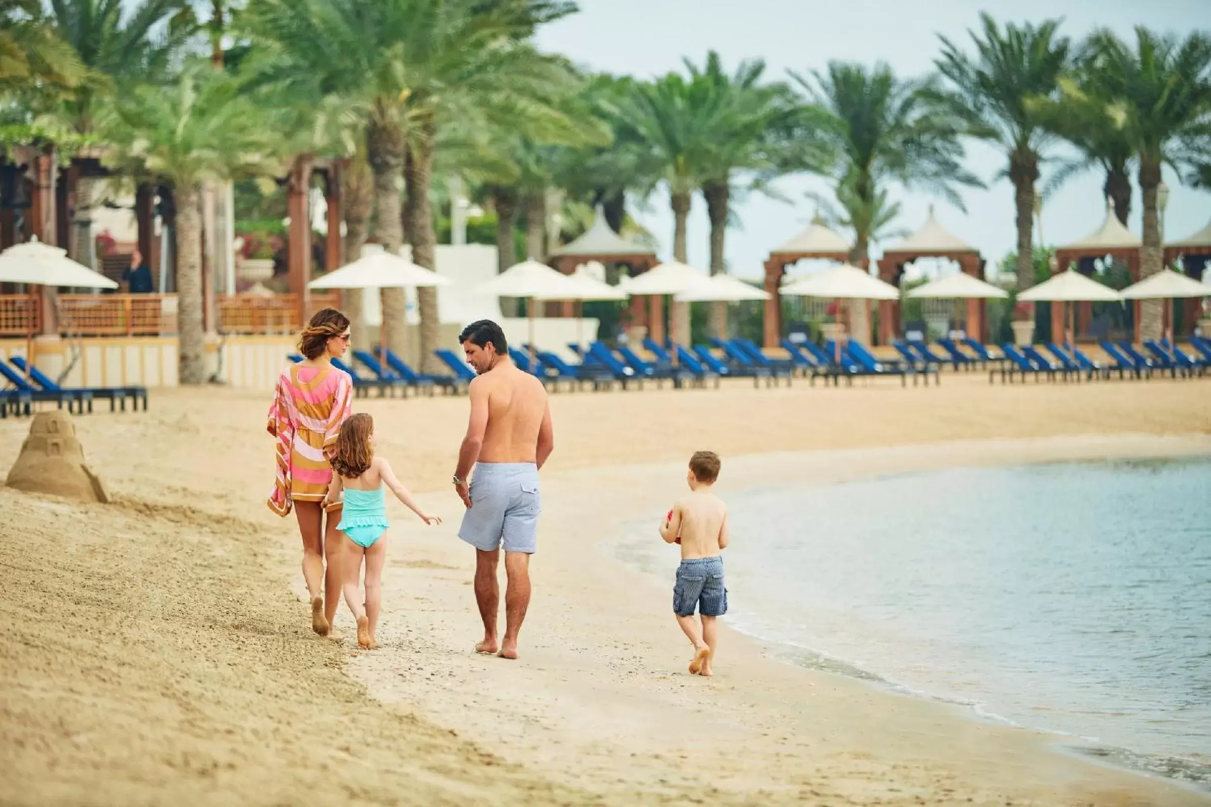 Beach, Children in Four Seasons Hotel Doha