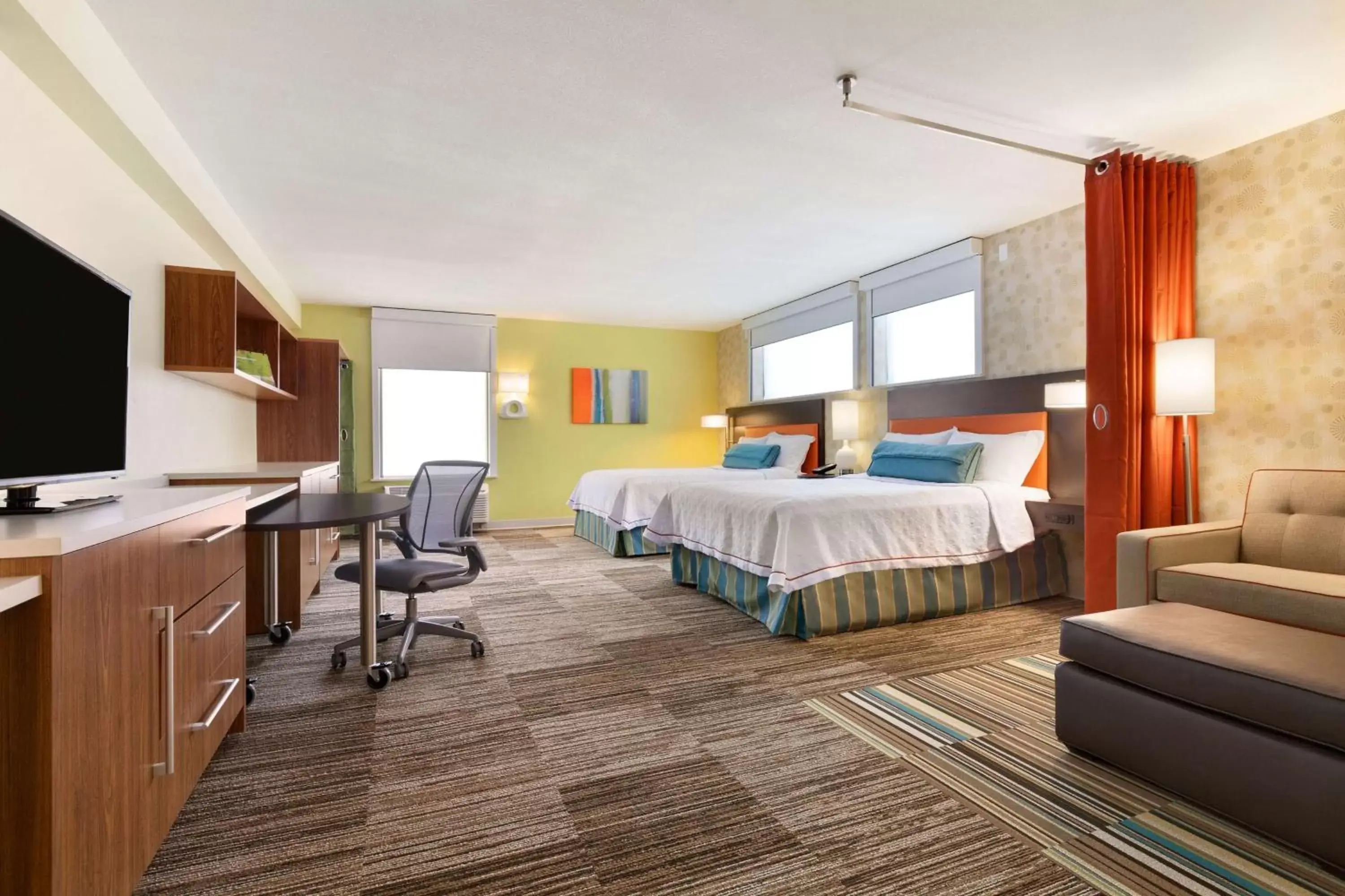 Bed in Home2 Suites by Hilton Champaign/Urbana Bed in Home2 Suites by Hilton Champaign/Urbana