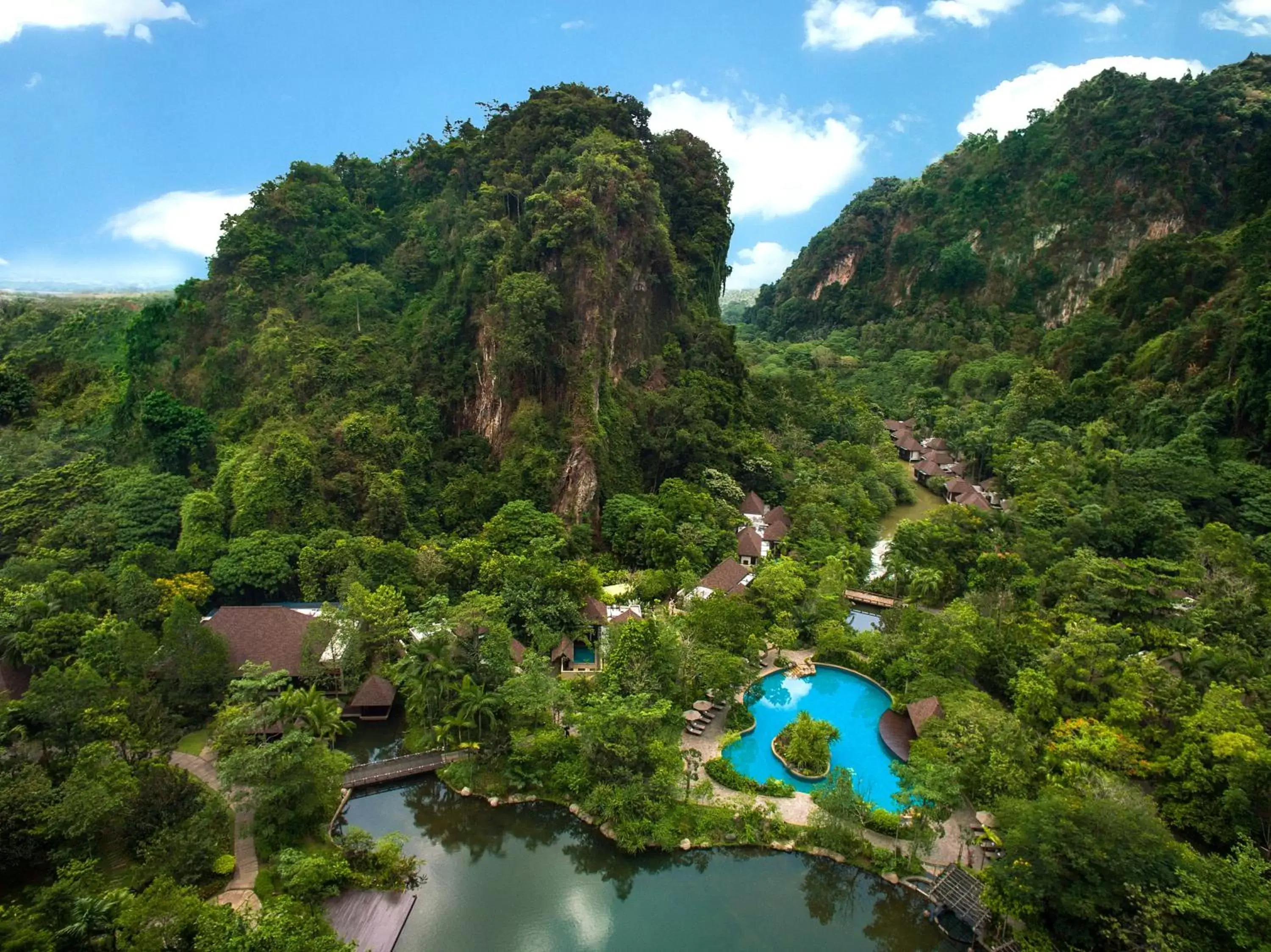 Landmark view, Bird's-eye View in The Banjaran Hotsprings Retreat