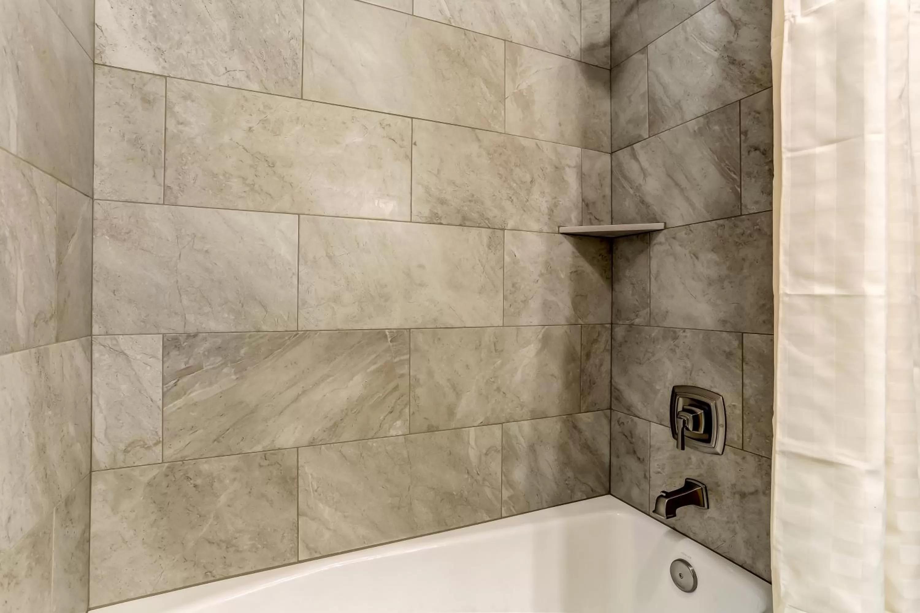 Shower in Beachside Motel - Amelia Island