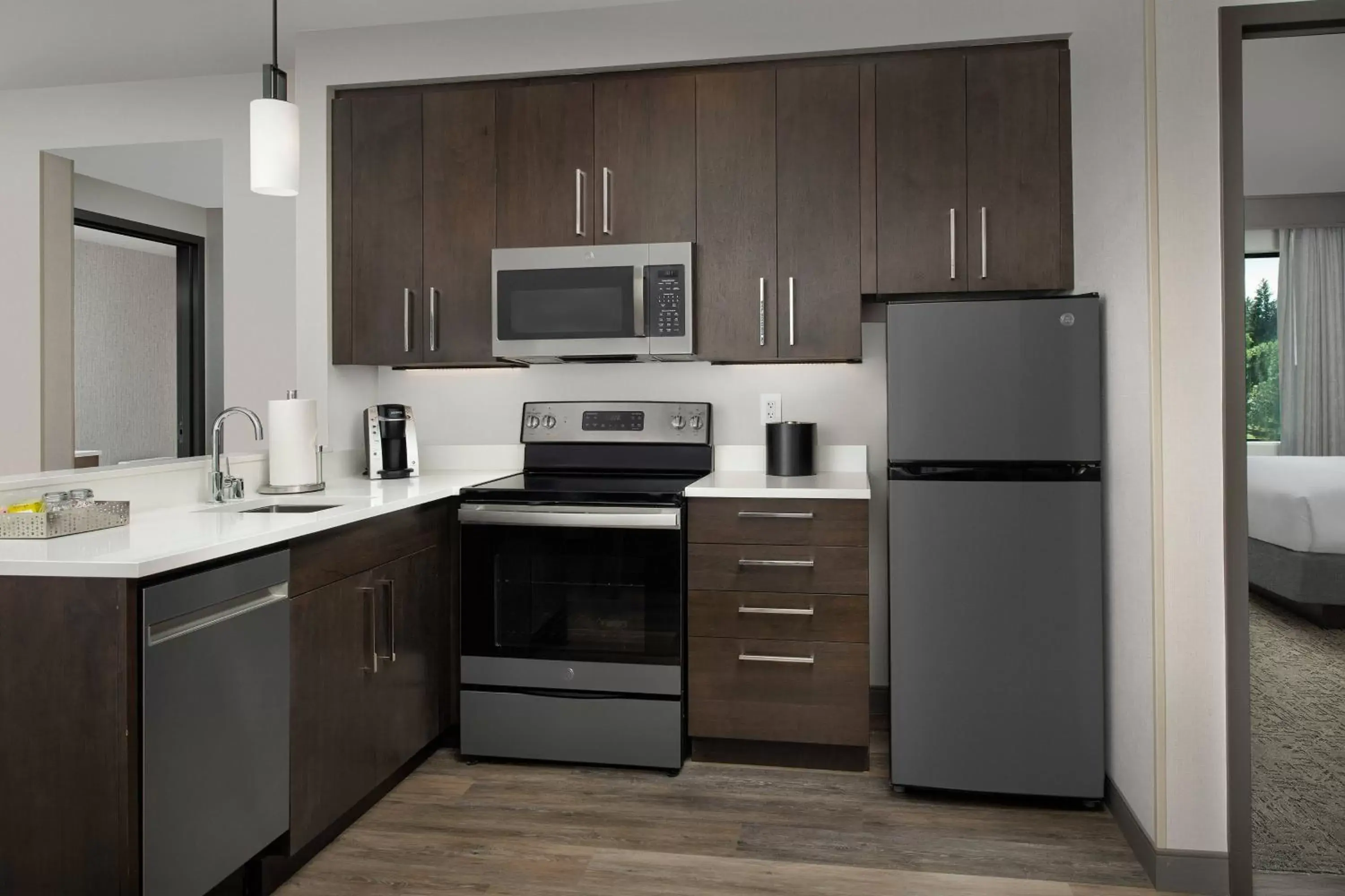 Bedroom, Kitchen/Kitchenette in Residence Inn by Marriott Bozeman Downtown