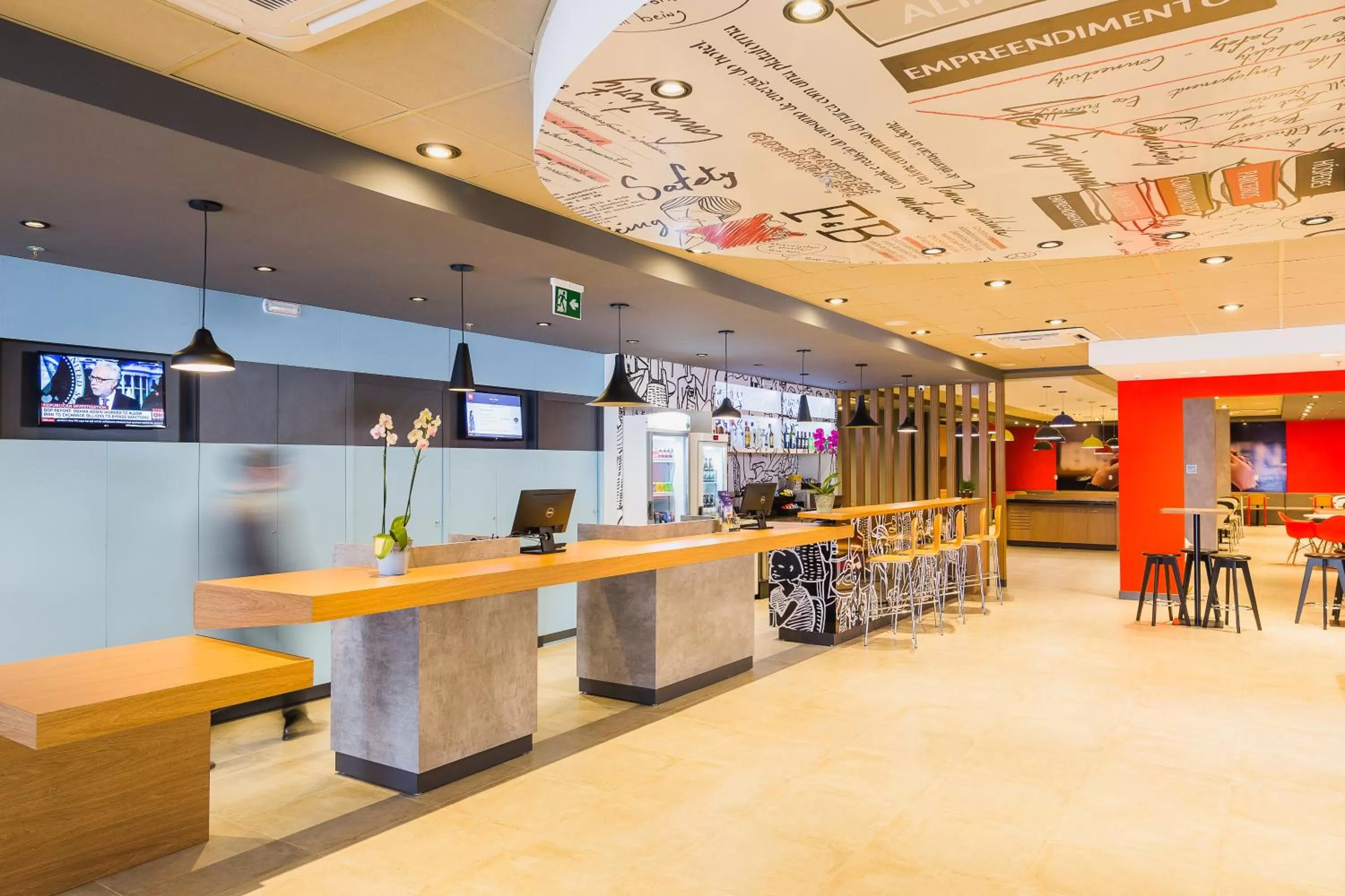 Lobby or reception in ibis Erechim