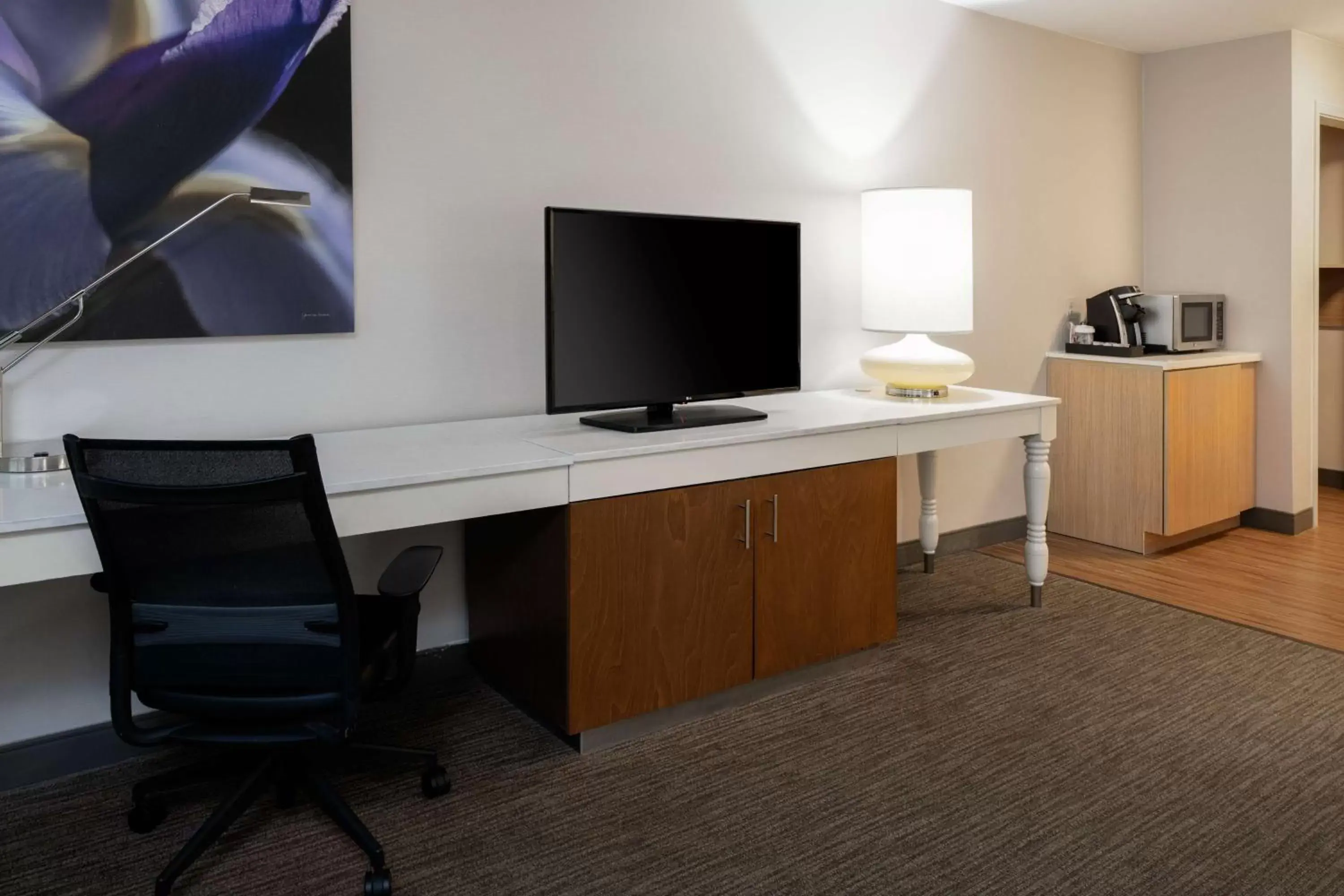 Bedroom, TV/Entertainment Center in Hilton Garden Inn Folsom