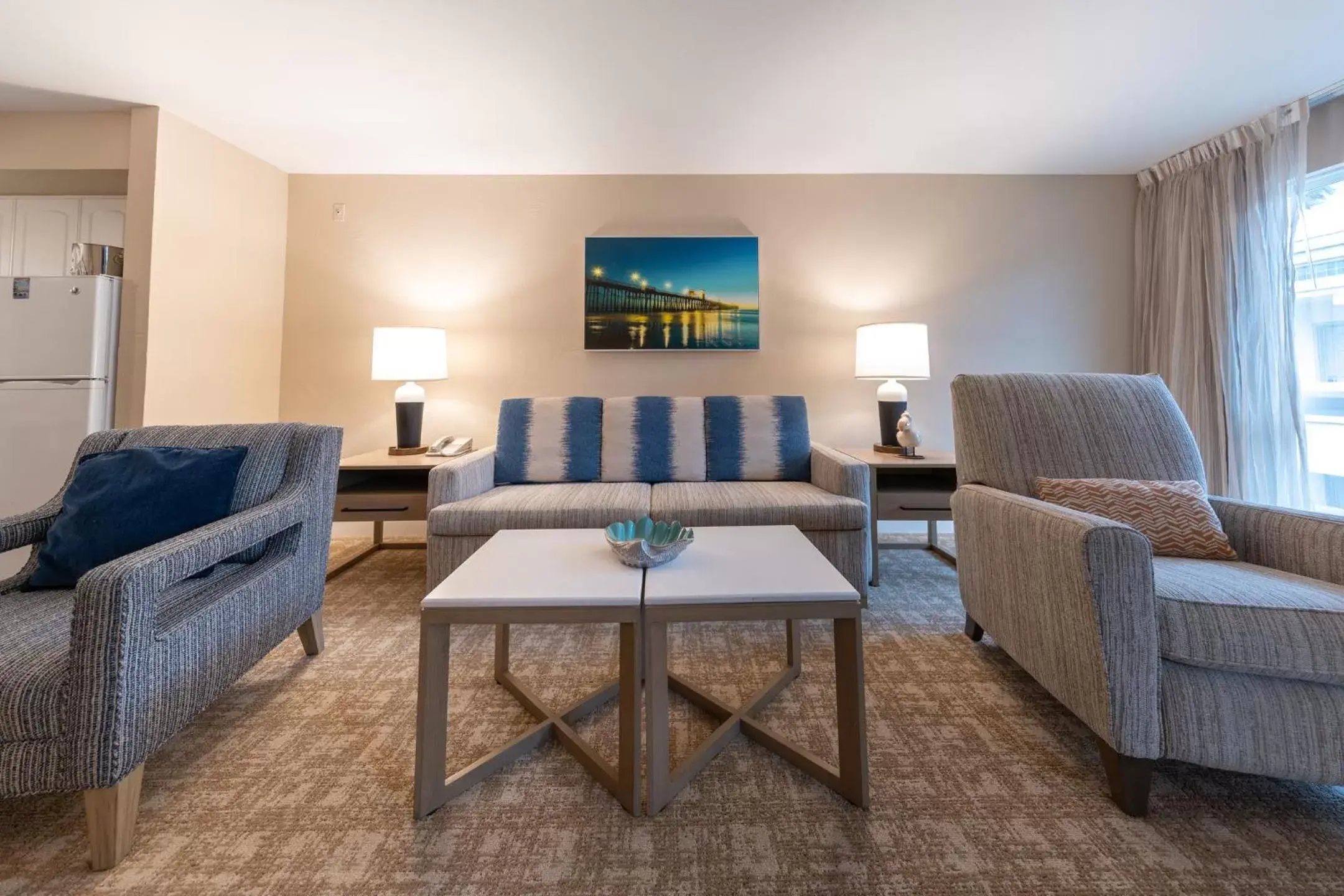 Living room in Southern California Beach Club Living room in Southern California Beach Club