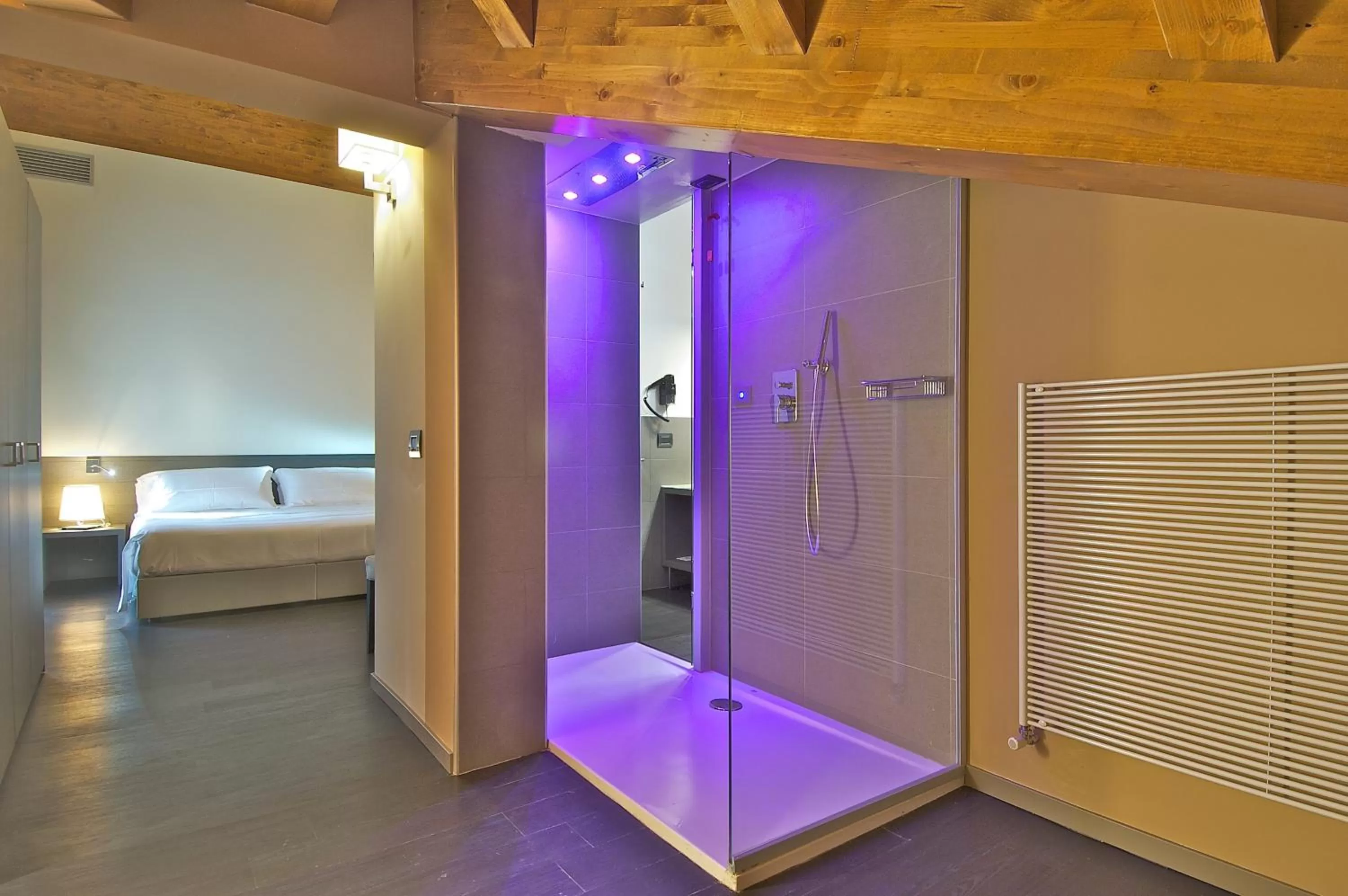 Decorative detail, Bed in Harmony Suite Hotel