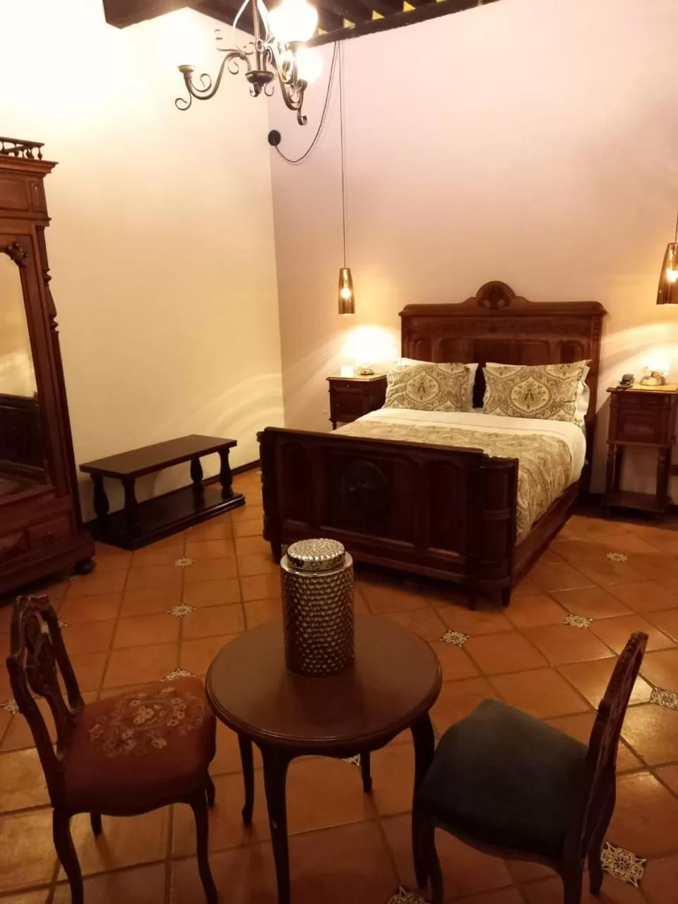 Bed in Hotel Marqués del Ángel