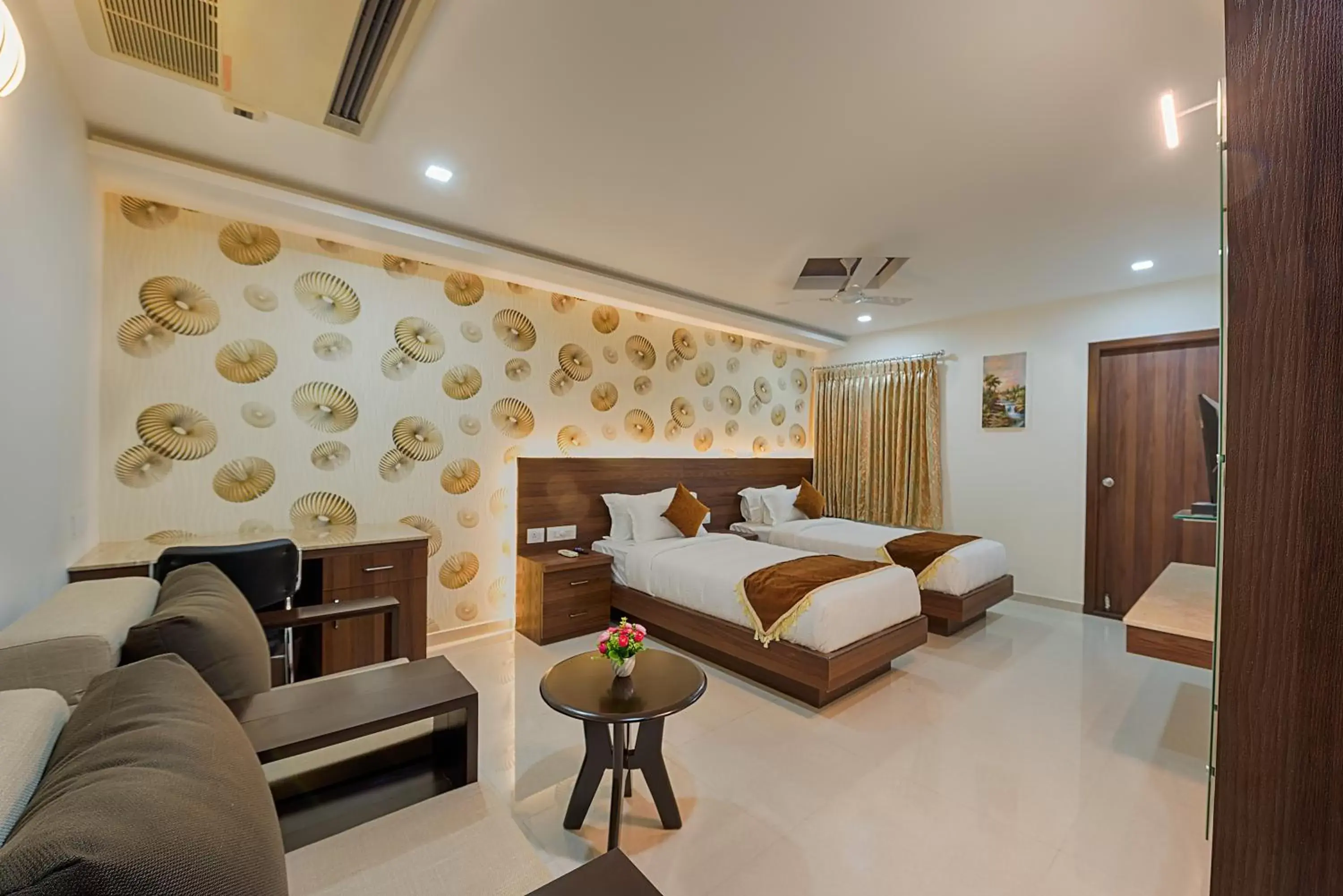 Photo of the whole room, Bed in Holiday Residency Coimbatore