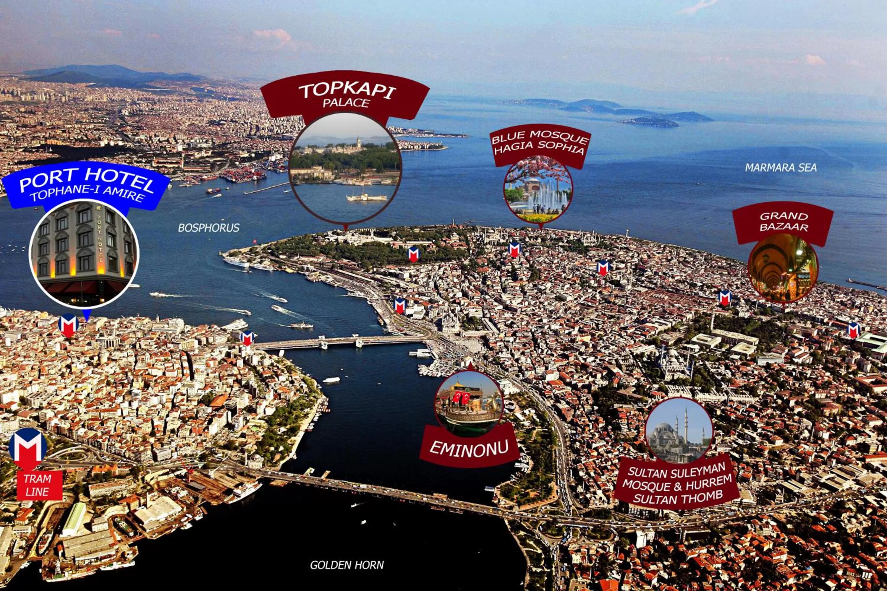 Nearby landmark, Bird's-eye View in Port Hotel