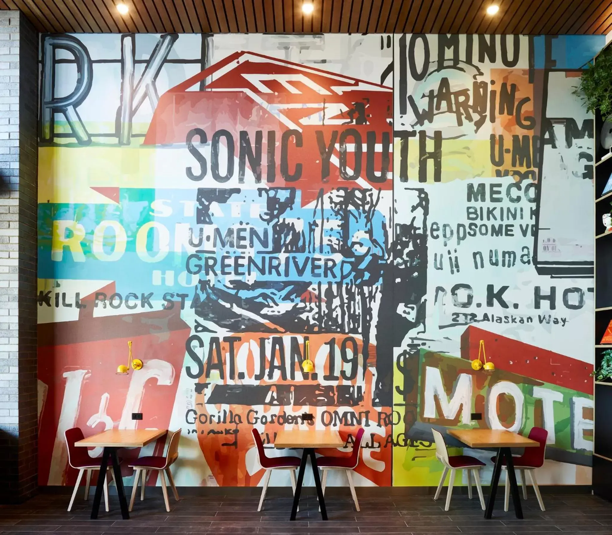 Lobby or reception, Restaurant/Places to Eat in citizenM Seattle Pioneer Square