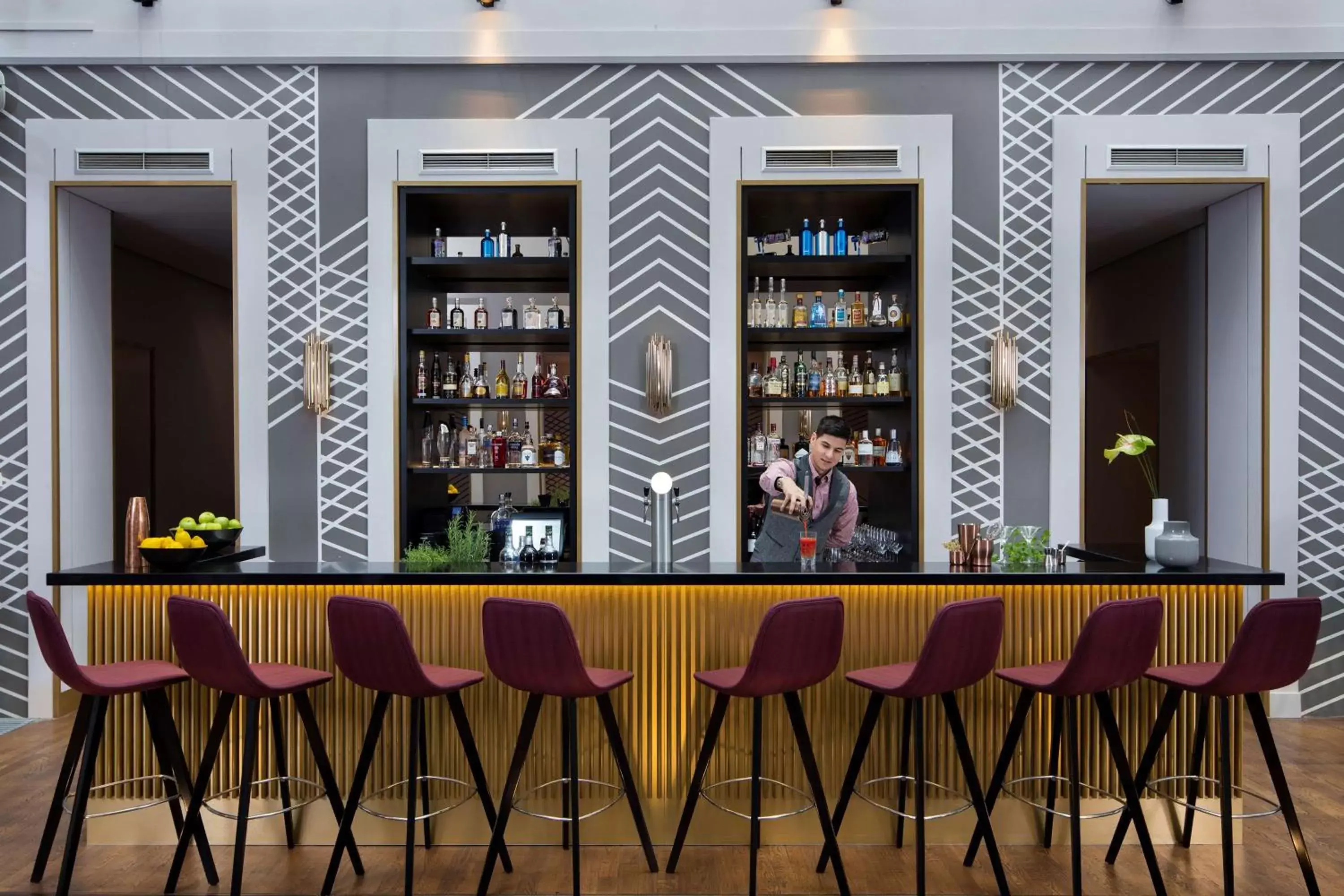 Lounge or bar, Lounge/Bar in art'otel berlin mitte, Powered by Radisson Hotels