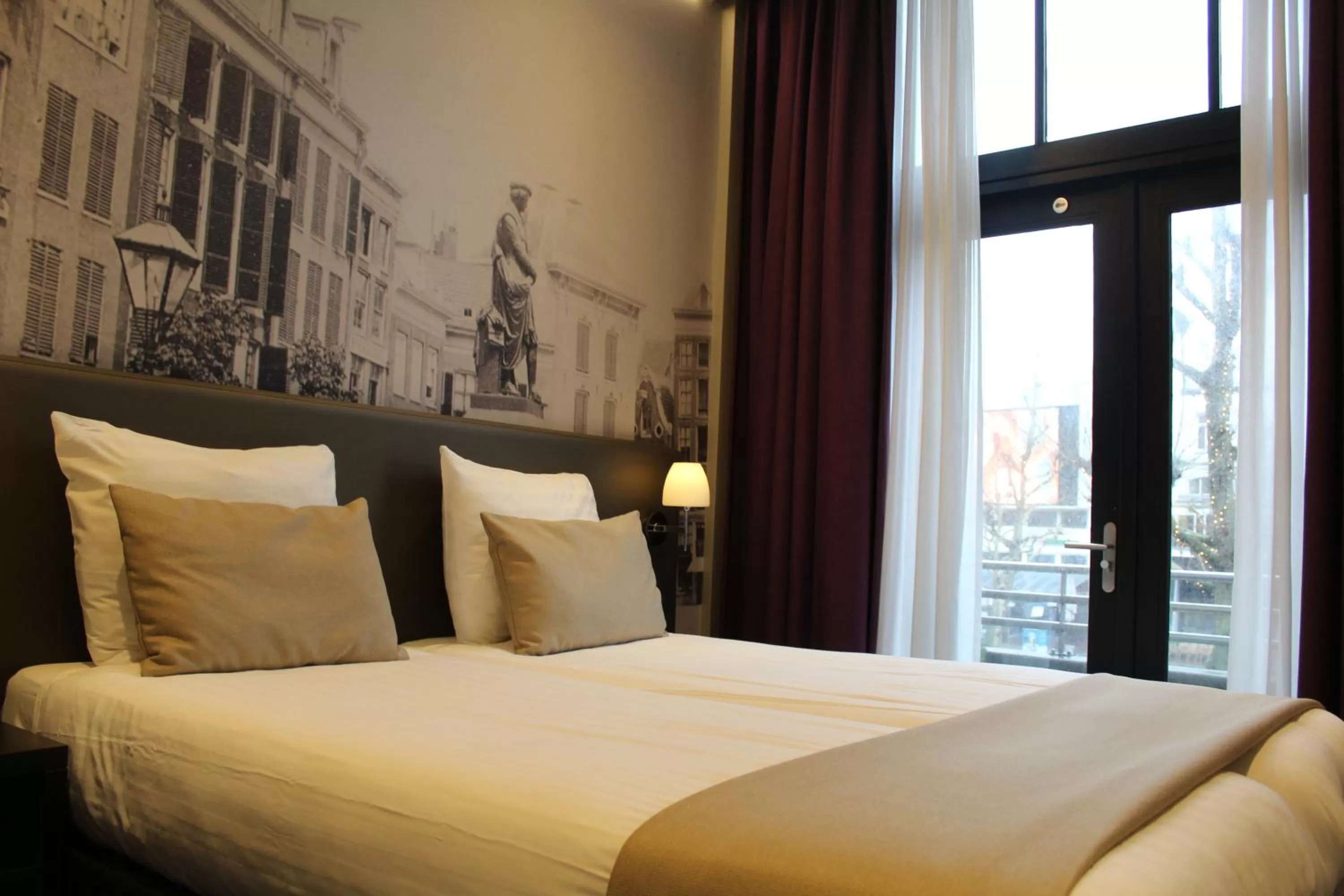 Bed in Royal Amsterdam Hotel