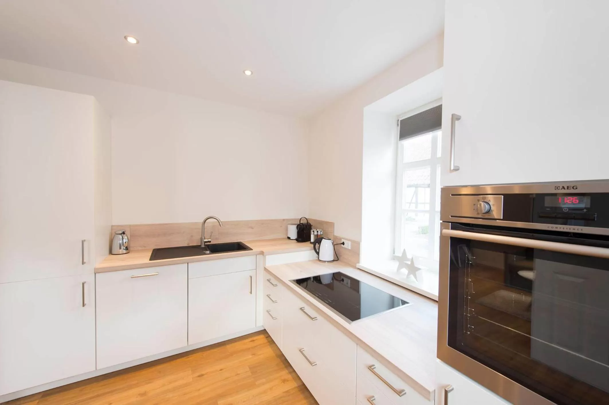 Kitchen or kitchenette in Hotel Storck