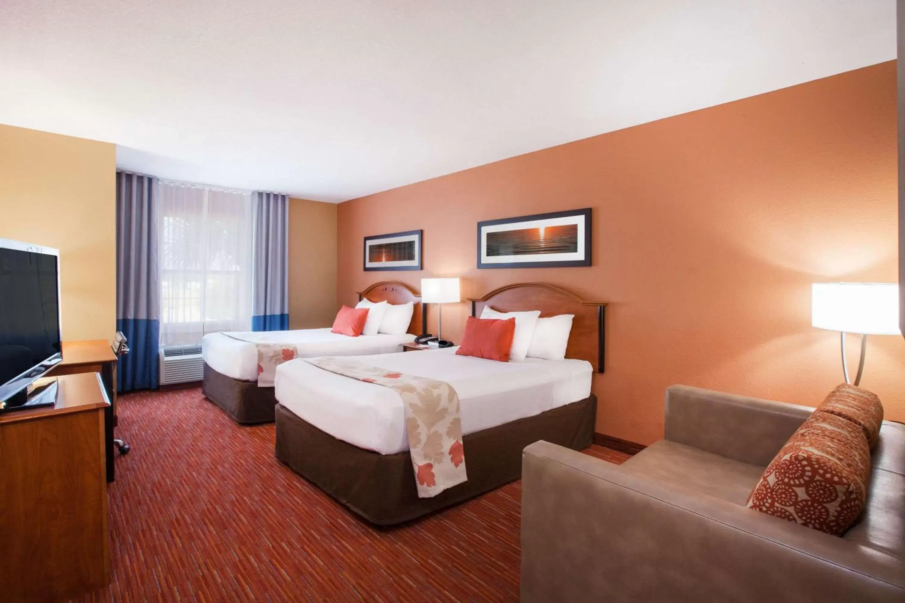 2 Double Beds, Mobility/Hearing Accessible Room, Tub w/ Grab Bars, Non-Smoking in Hawthorn Suites by Wyndham Corpus Christi 2 Double Beds, Mobility/Hearing Accessible Room, Tub w/ Grab Bars, Non-Smoking in Hawthorn Suites by Wyndham Corpus Christi