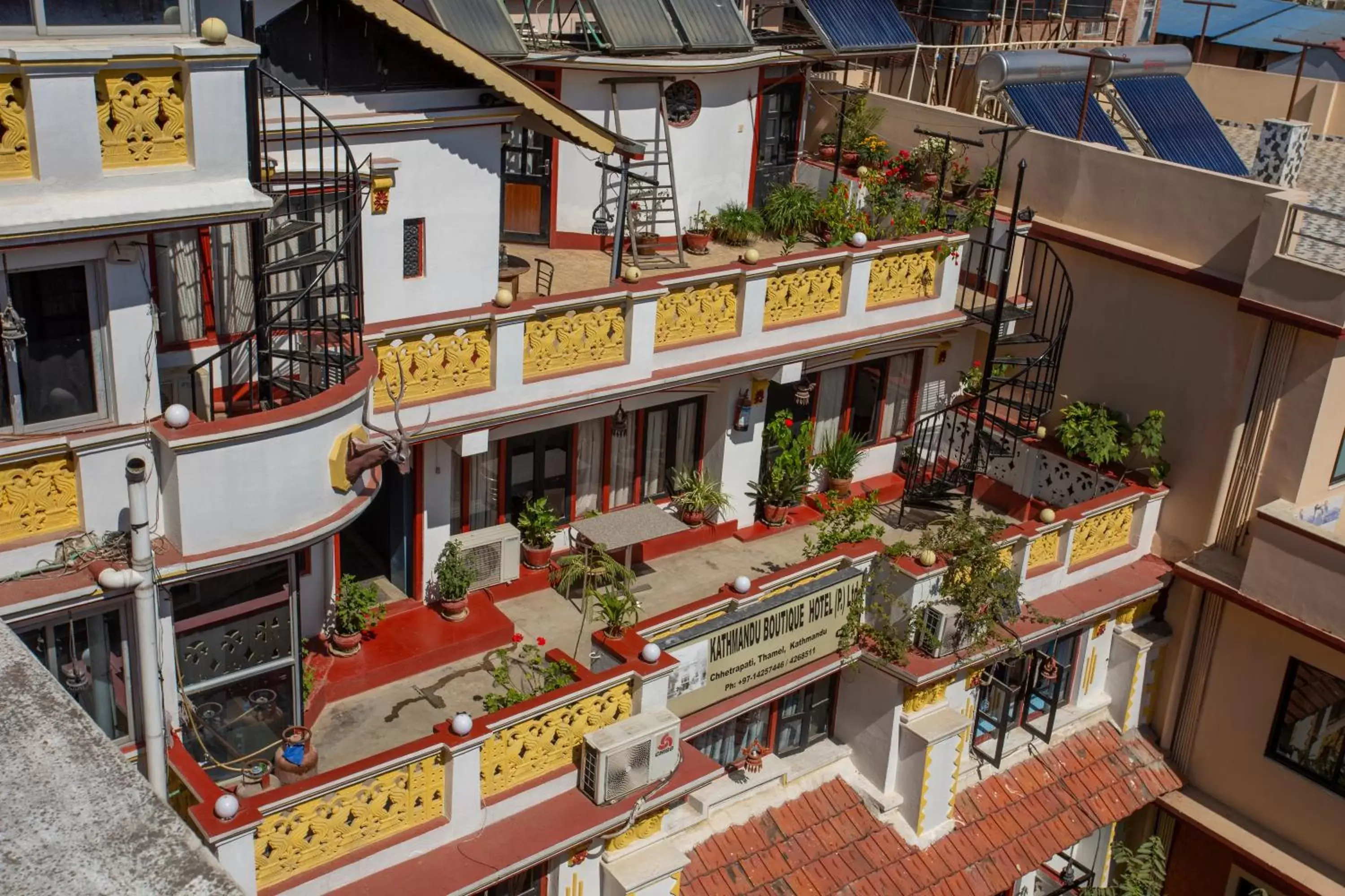Balcony/Terrace in Kathmandu Boutique Hotel