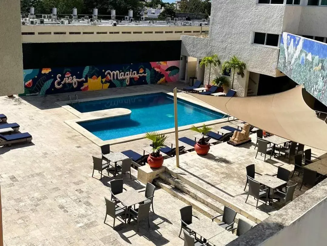 Pool view, Swimming Pool in Hotel Los Aluxes