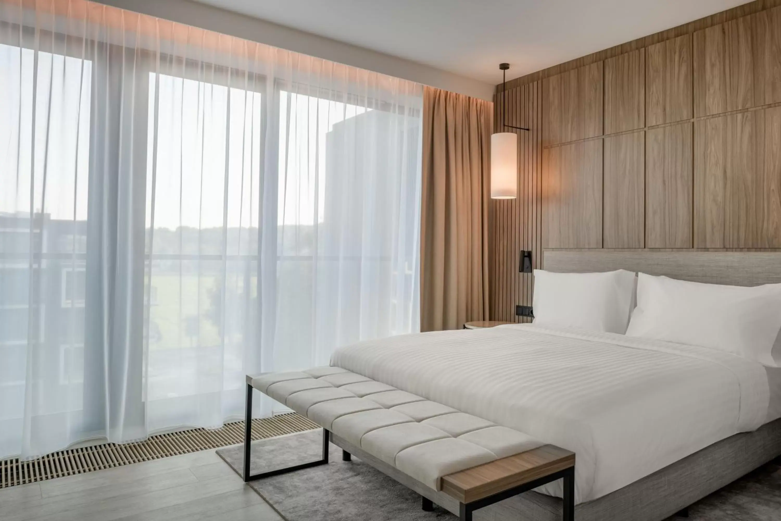 Bedroom, Bed in AC Hotel by Marriott Krakow
