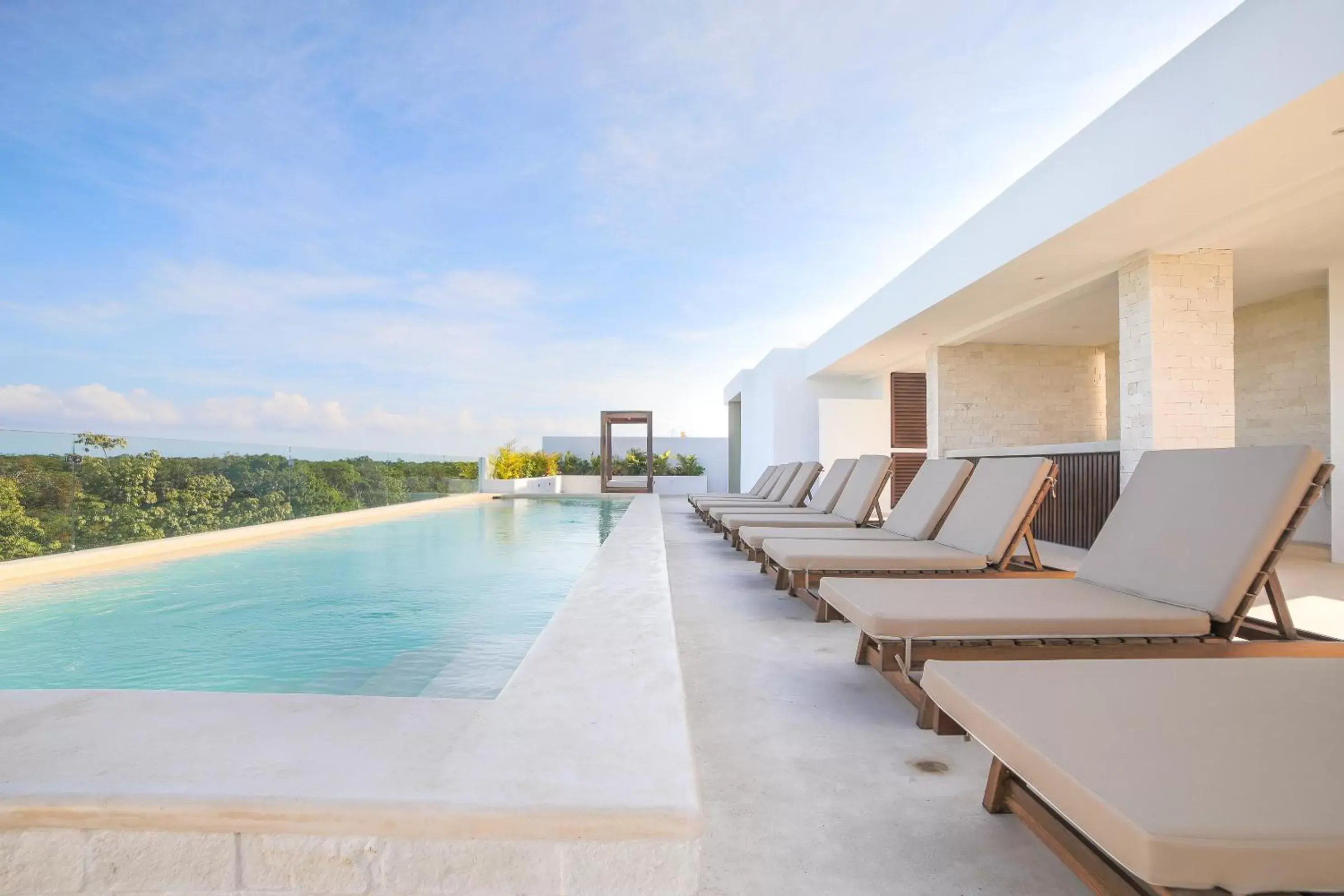 Garden view, Swimming Pool in Hotel Blanco Tulum