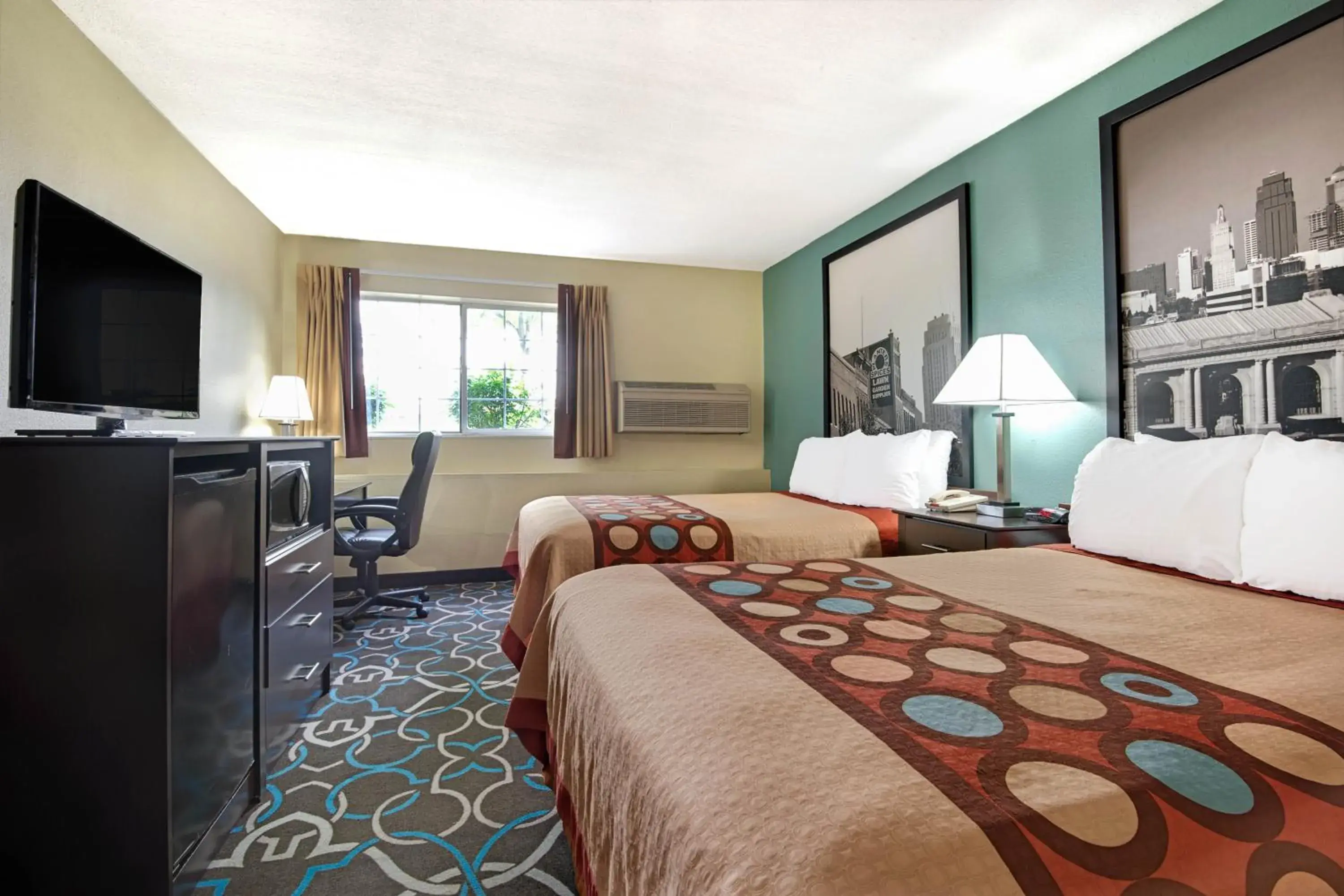 Double Room with Two Double Beds - Non-Smoking in Super 8 by Wyndham Kansas City