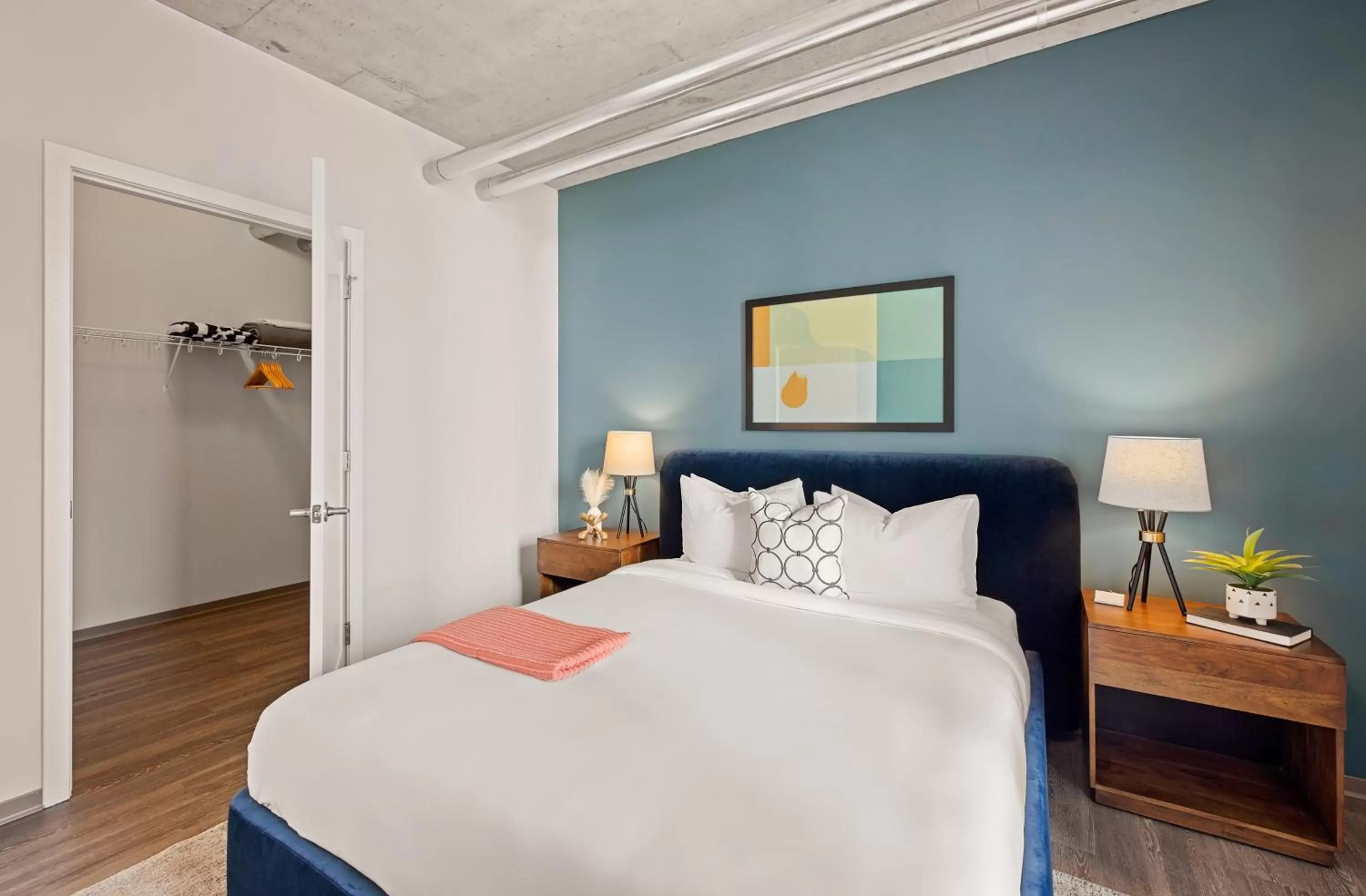 Bedroom, Bed in Placemakr Premier SoBro