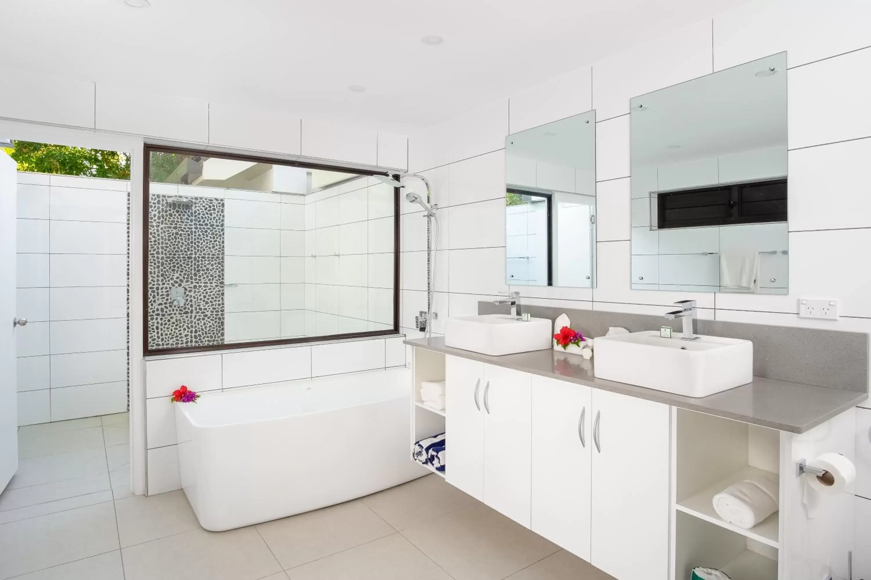 Bathroom in First Landing Beach Resort & Villas