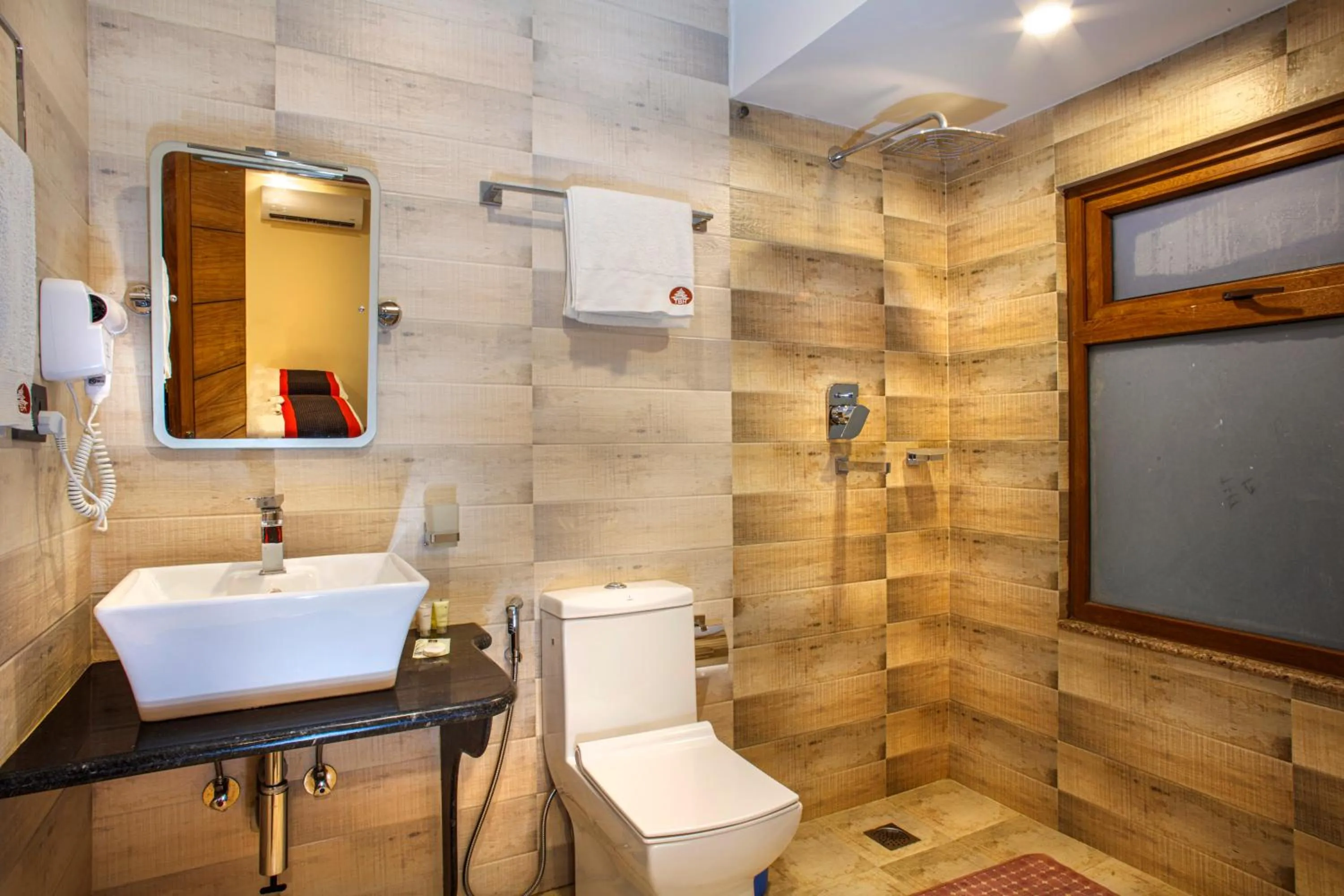 Shower in Taleju Boutique Hotel