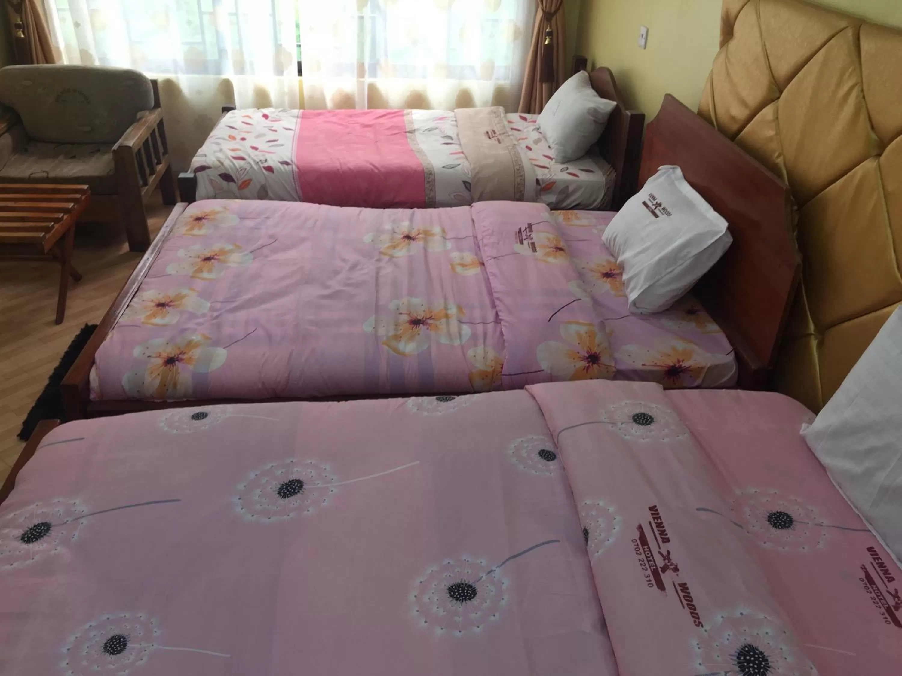 Bed in Vienna Woods Hotel Nakuru