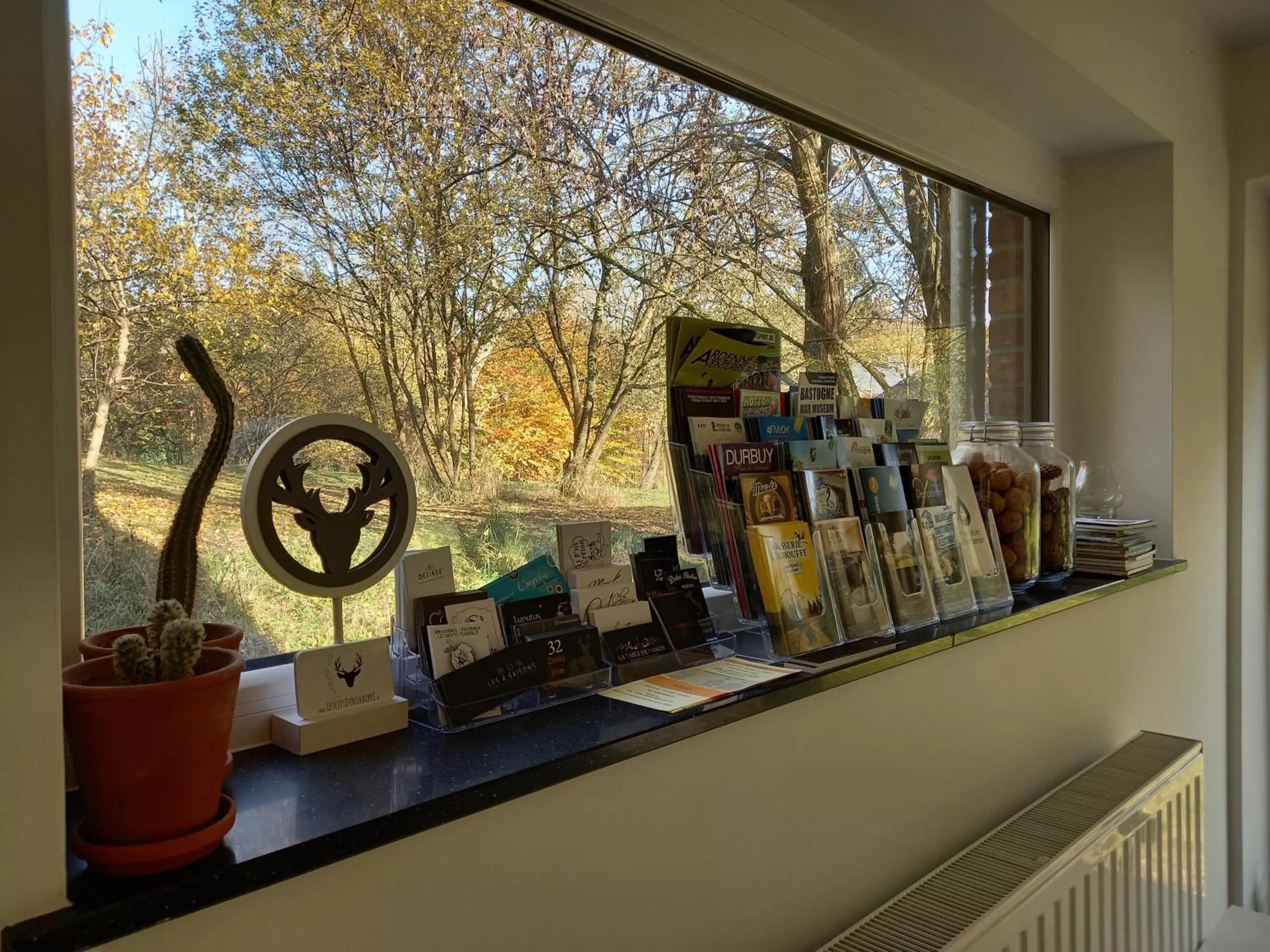 Garden view in B&B Les Lits de Nohaipré