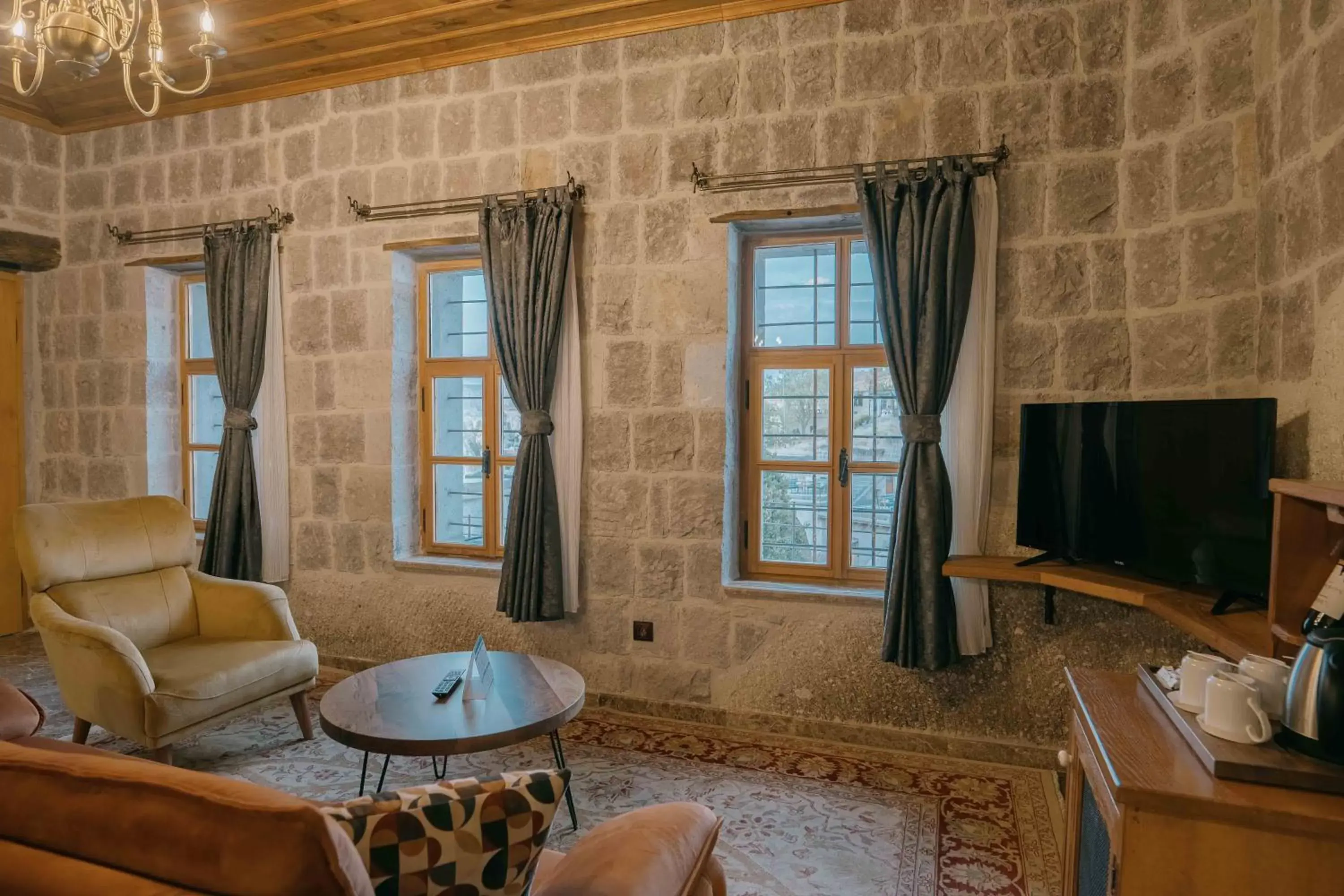 View (from property/room), Seating Area in Lunar Cappadocia Hotel