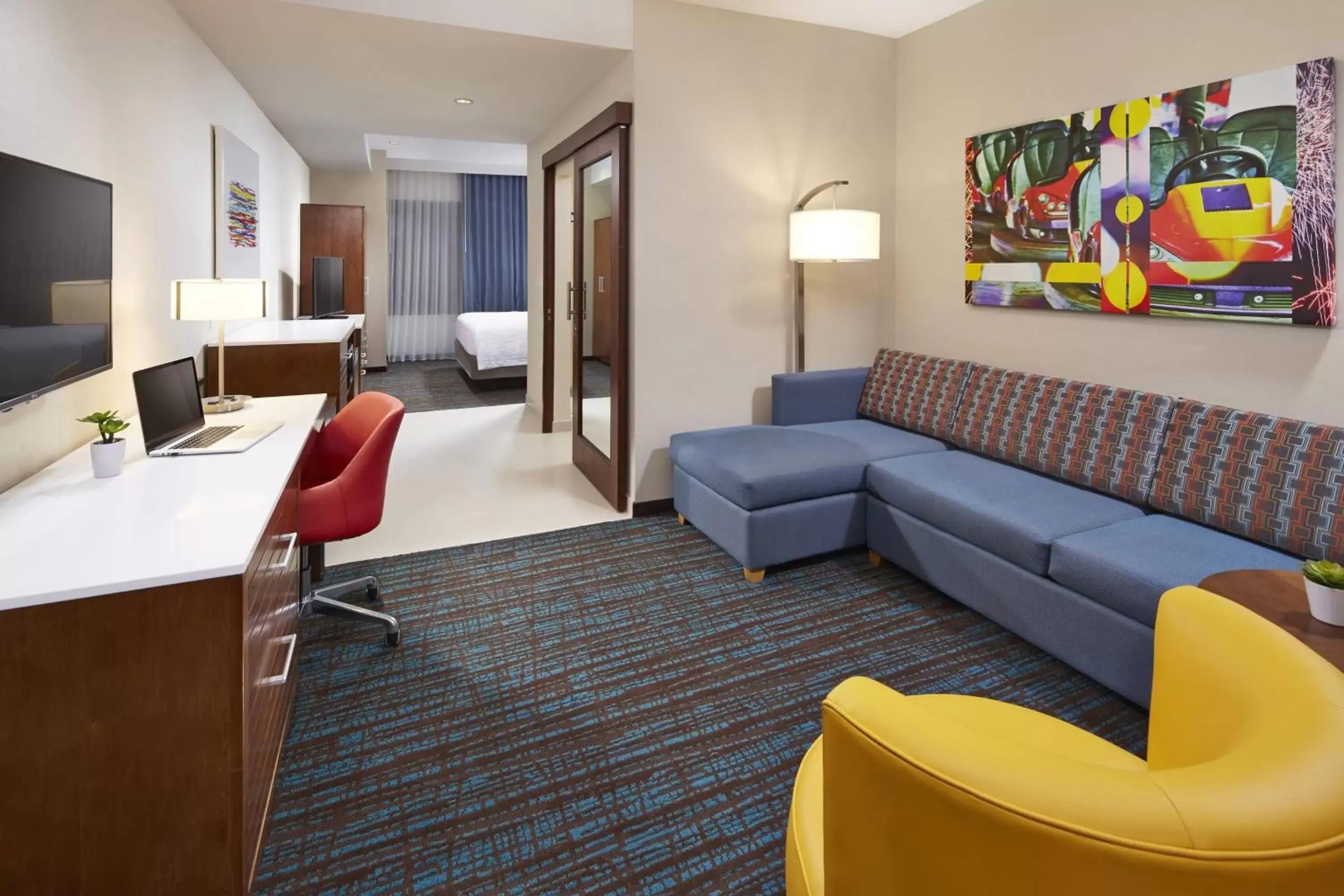 Living room, Seating Area in SpringHill Suites by Marriott at Anaheim Resort Area/Convention Center