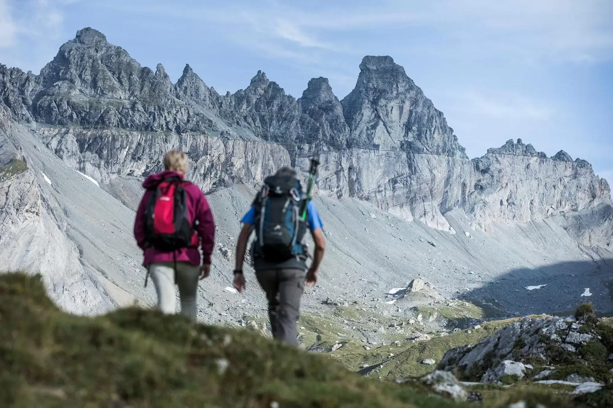 Hiking in Soldanella by Hotel Adula