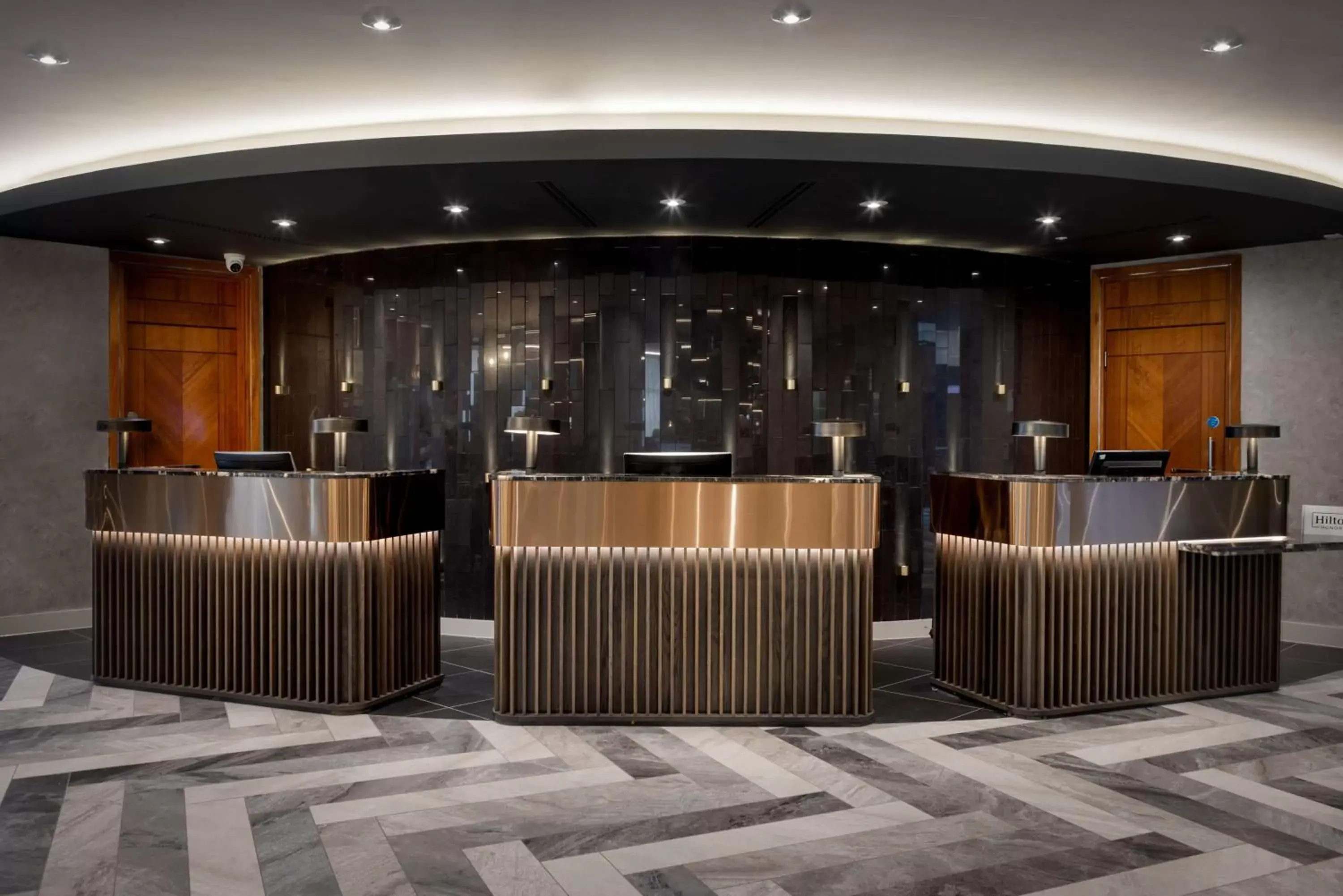 Lobby or reception in Hilton Cardiff Lobby or reception in Hilton Cardiff
