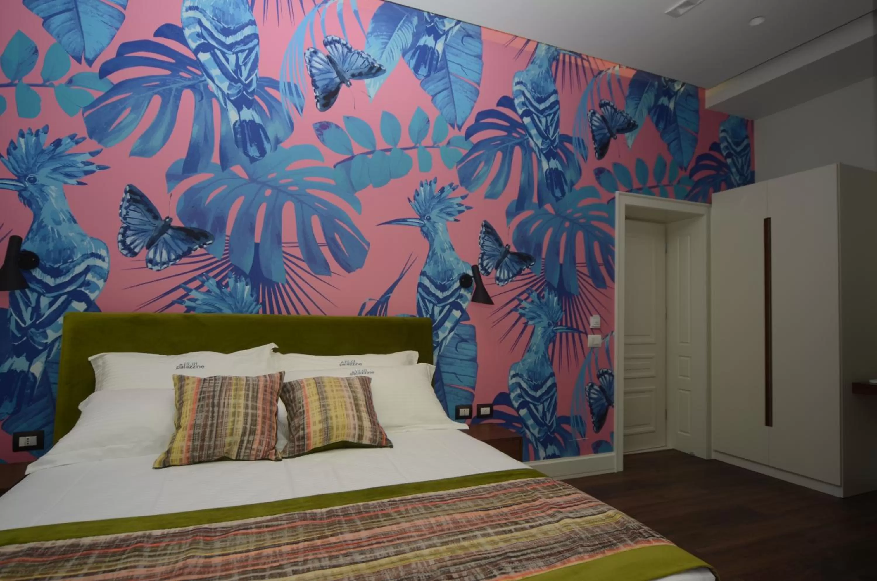 Bed in Le Palazzine Hotel