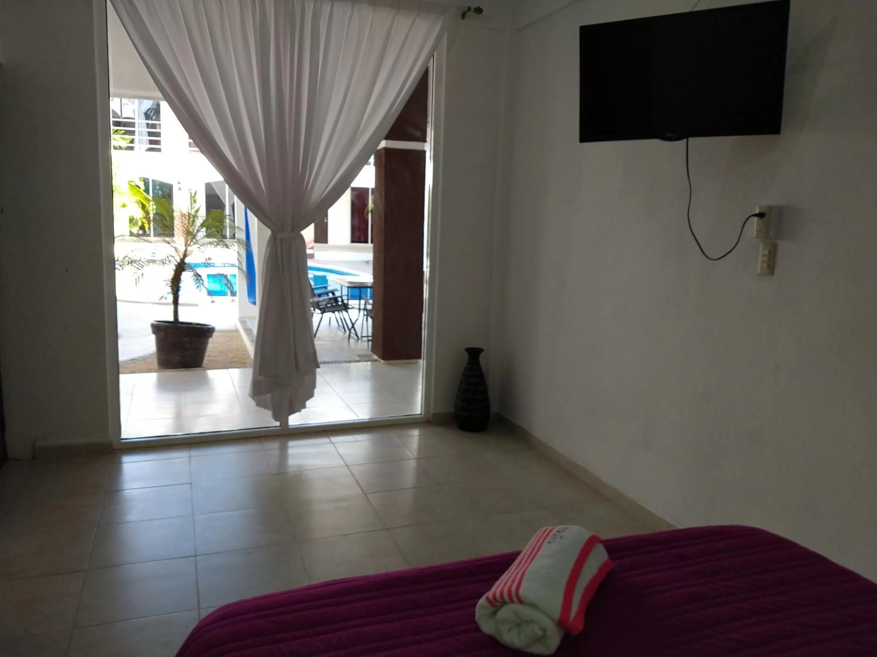 Pool view in Hotel España