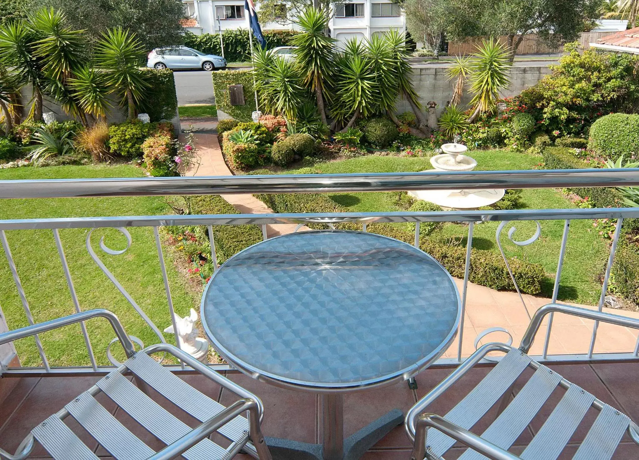 Garden view, Balcony/Terrace in Aarangi Motel