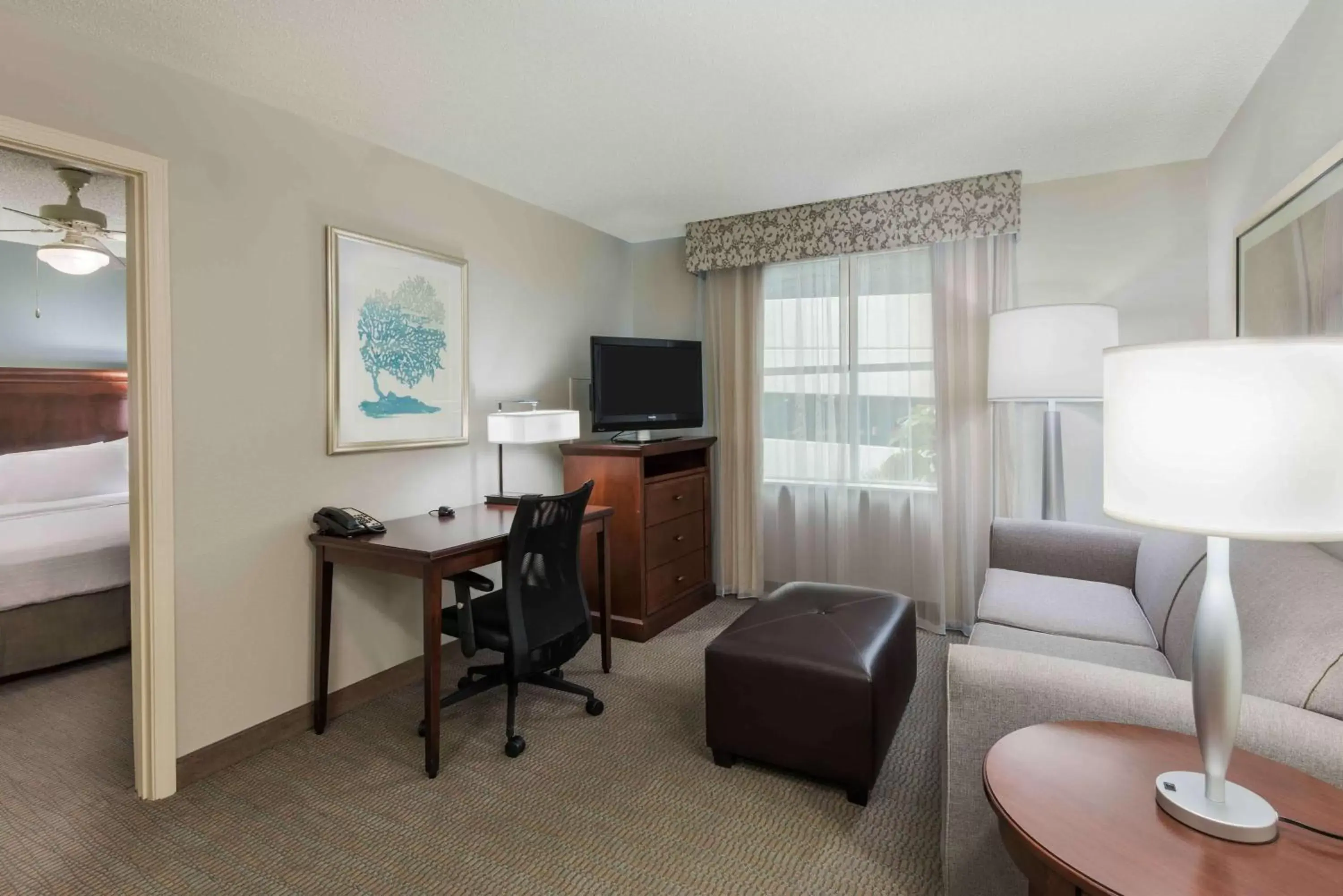 Bedroom, Seating Area in Homewood Suites by Hilton Tampa Airport - Westshore