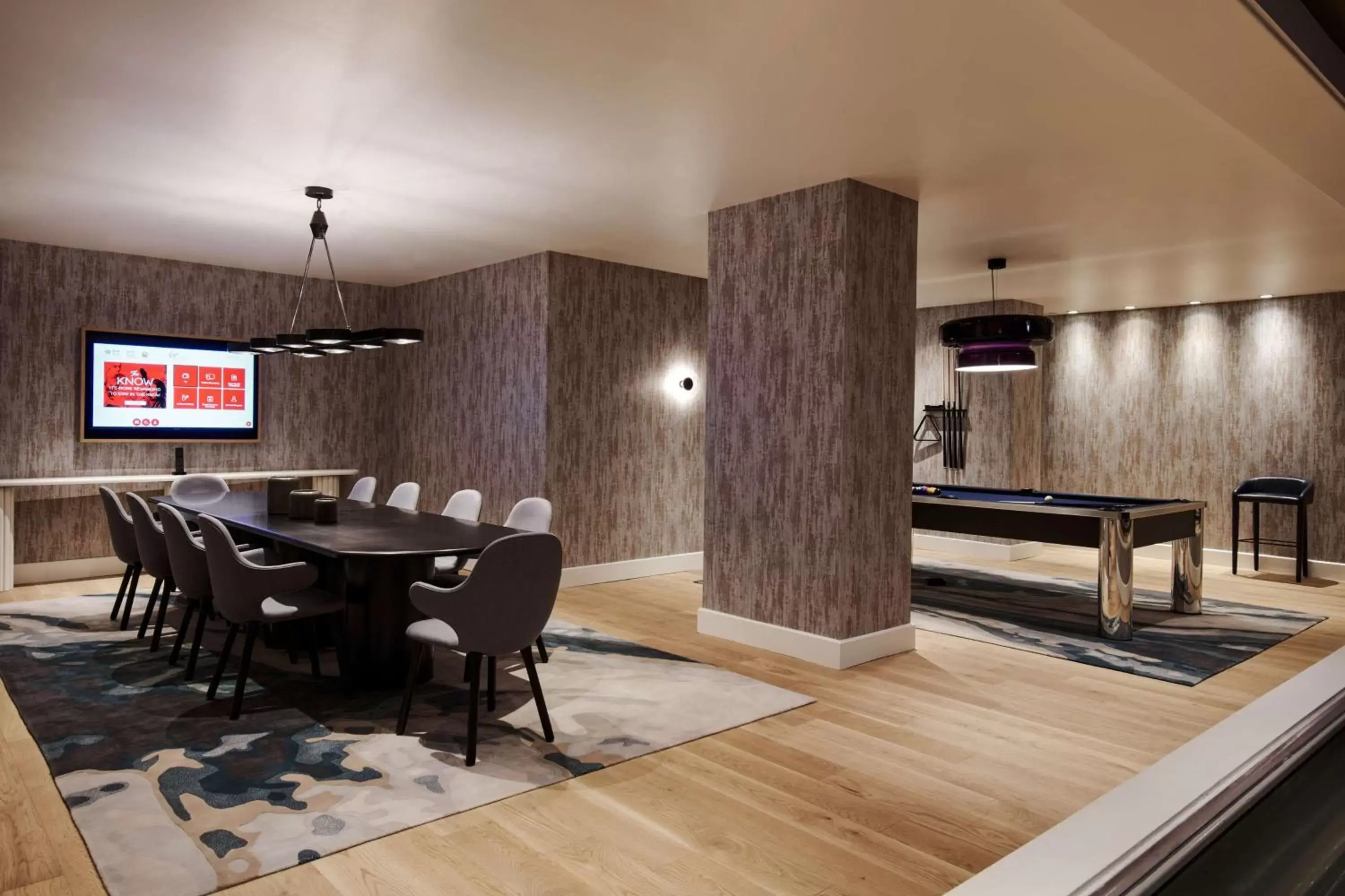 Dining area in Virgin Hotels Las Vegas, Curio Collection by Hilton